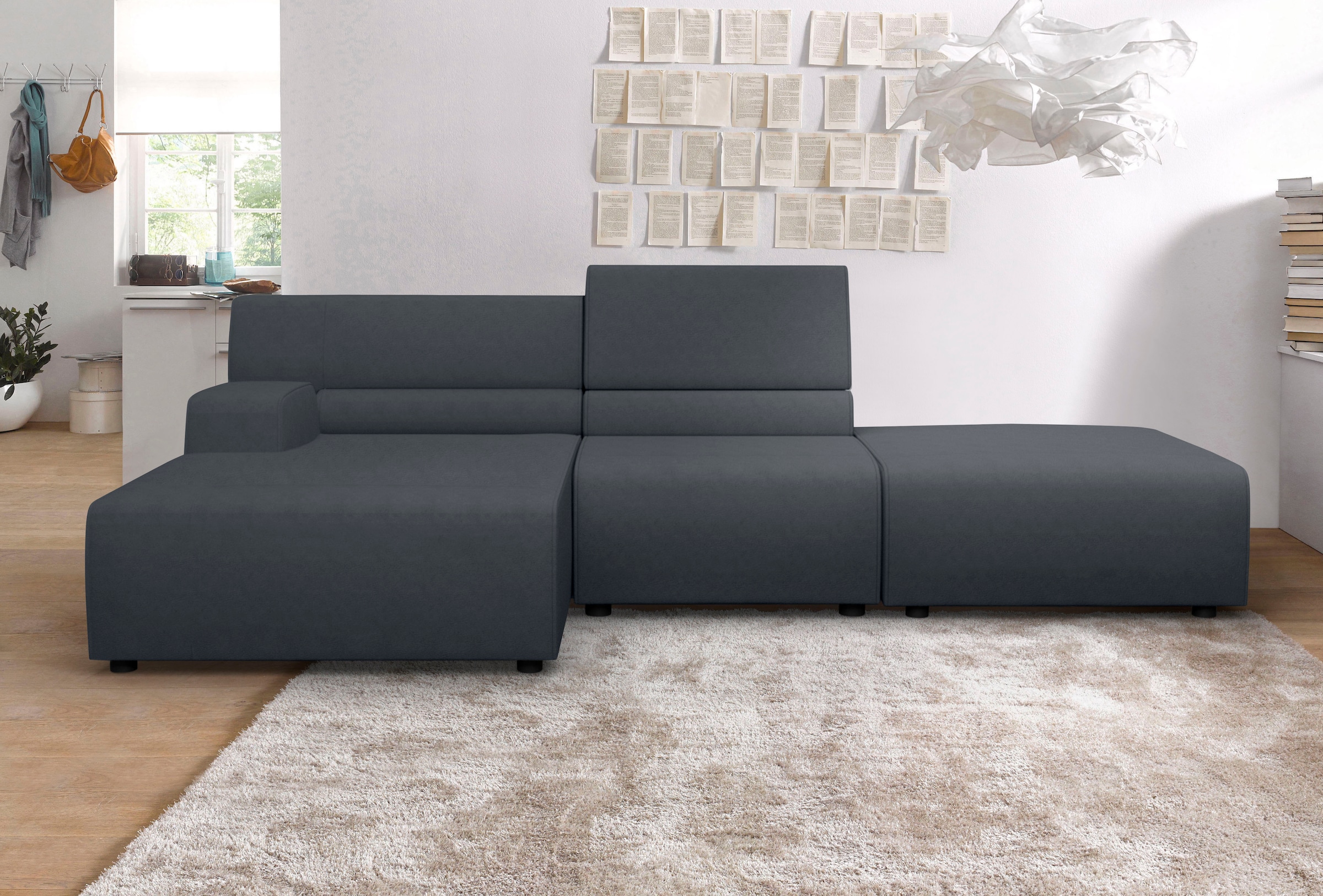 Egoitaliano Ecksofa "Babouche, Designsofa mit außergewöhnlichem Sitzkomfort zum Wohlfühlen"