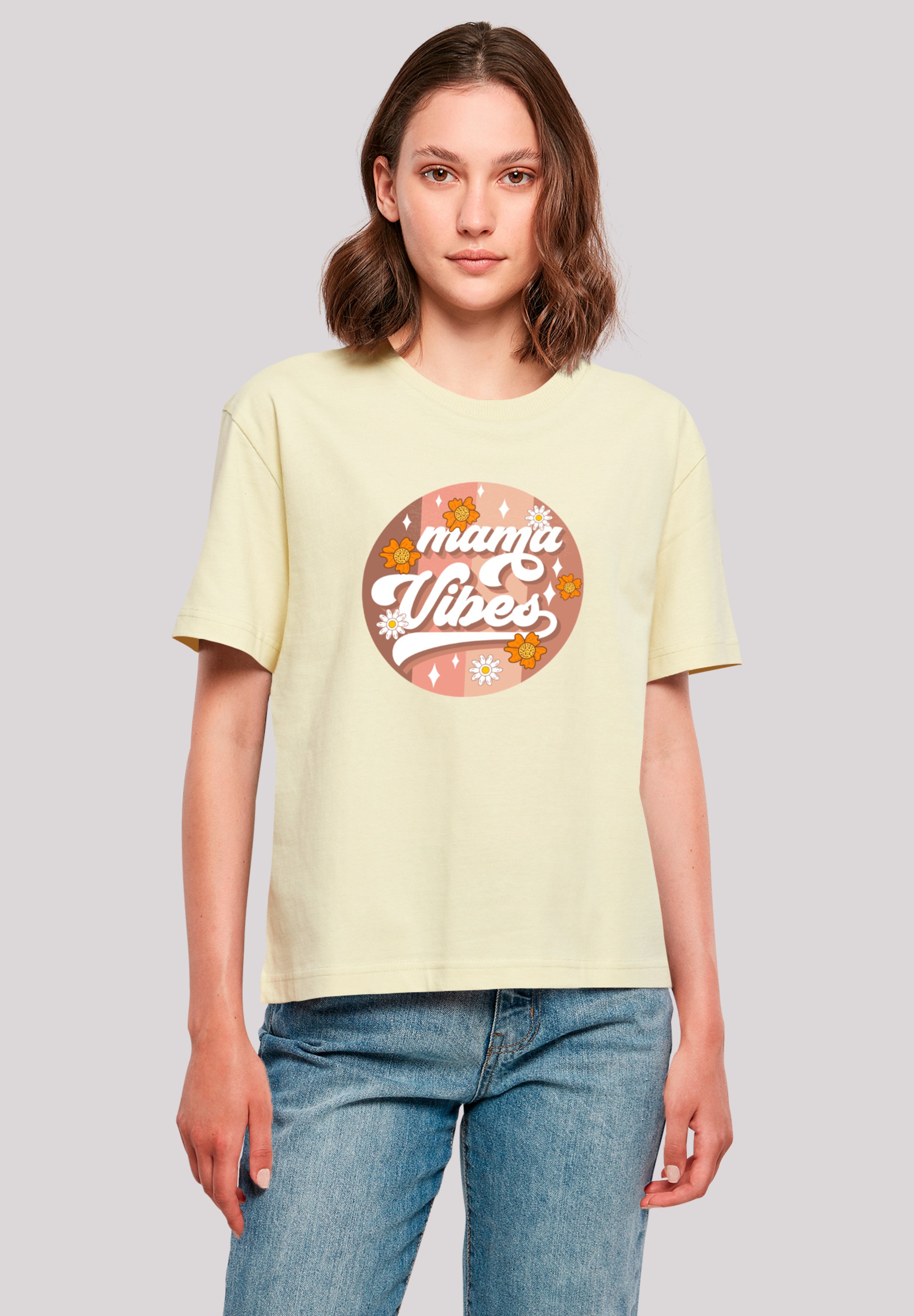 F4NT4STIC Marškinėliai »Mama Vibes Vintage Inspi...