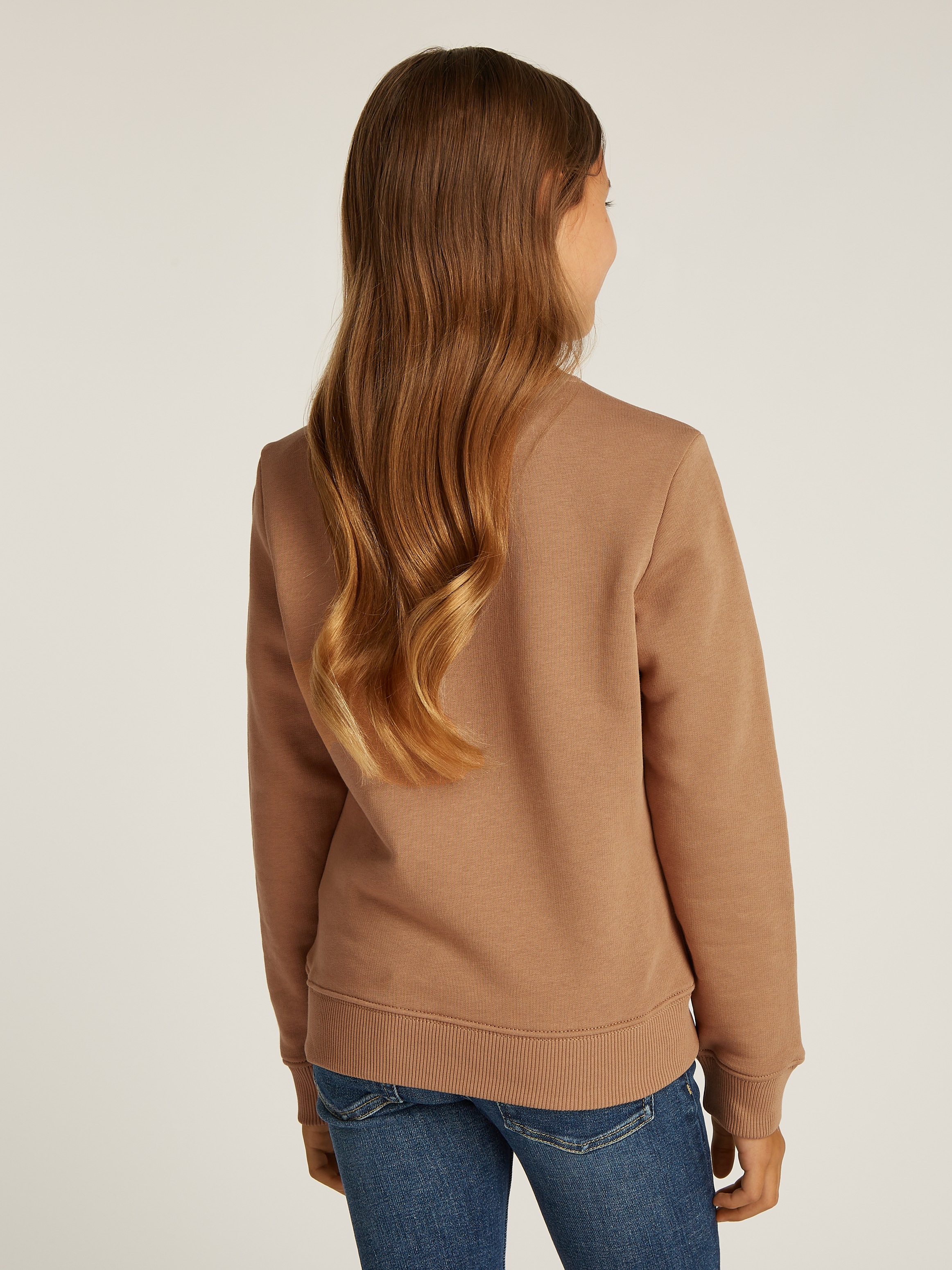 Calvin Klein Jeans Sweatshirt »MONO MINI BADGE REG CN«, für Kinder bis 16 Jahre mit Logoschriftzug