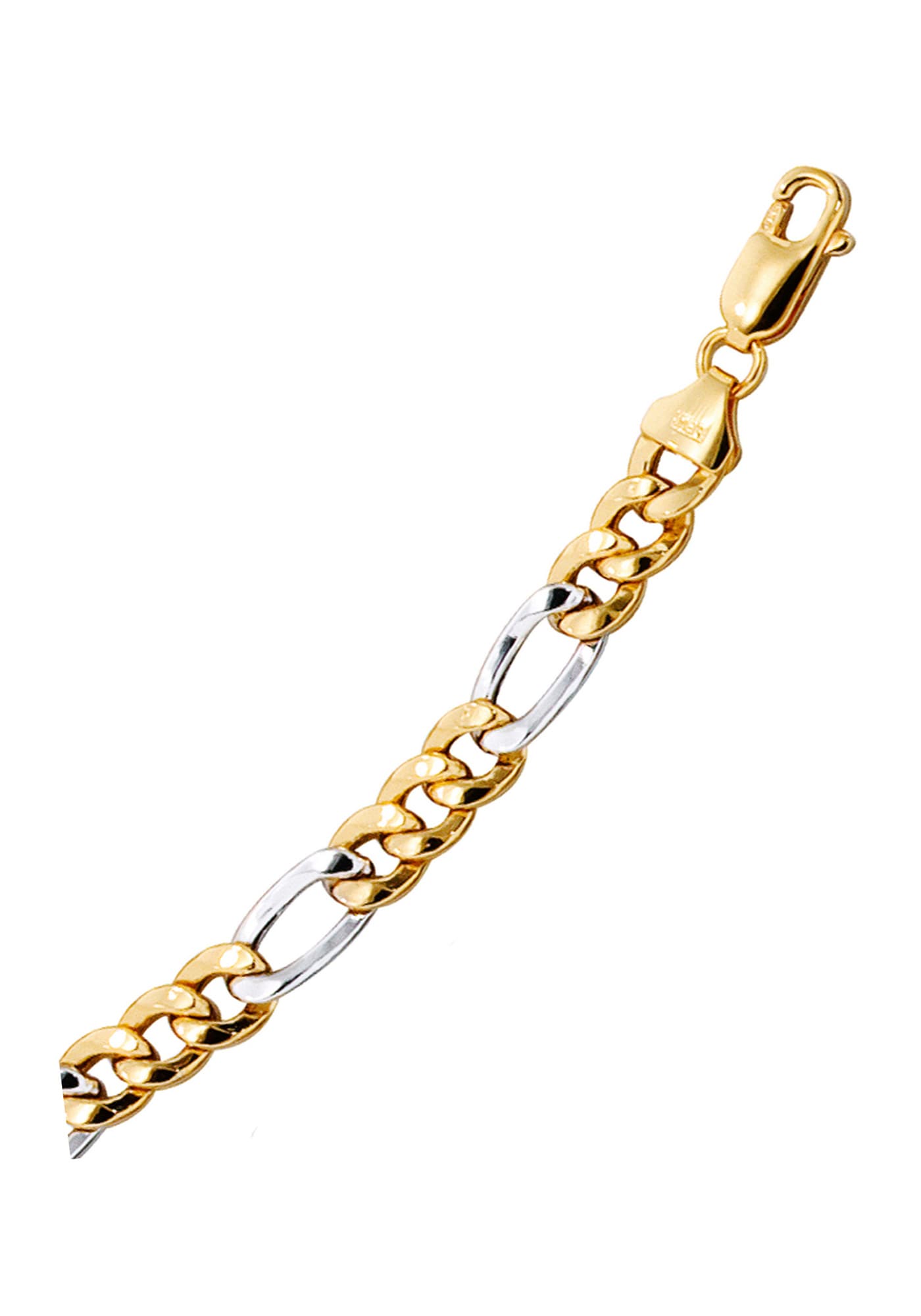 JOBO Goldkette »Figarokette«, 333 Gold bicolor 45 cm