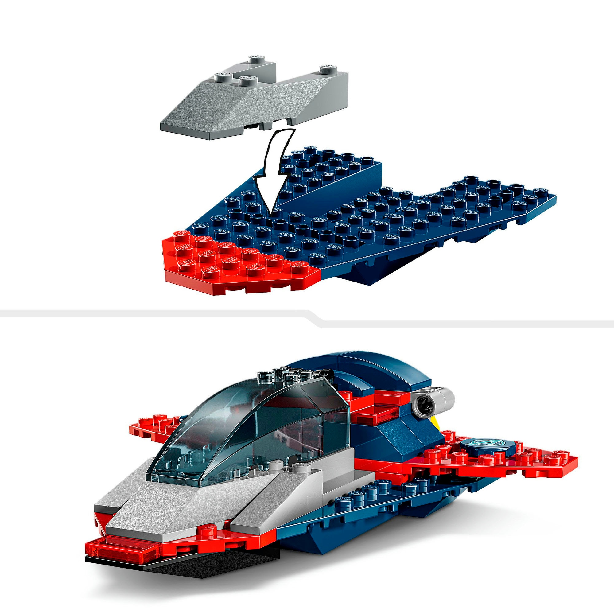 LEGO® Konstruktionsspielsteine »Captain America vs. Thanos (76319), LEGO Super Heroes«, (107 St.), Made in Europe