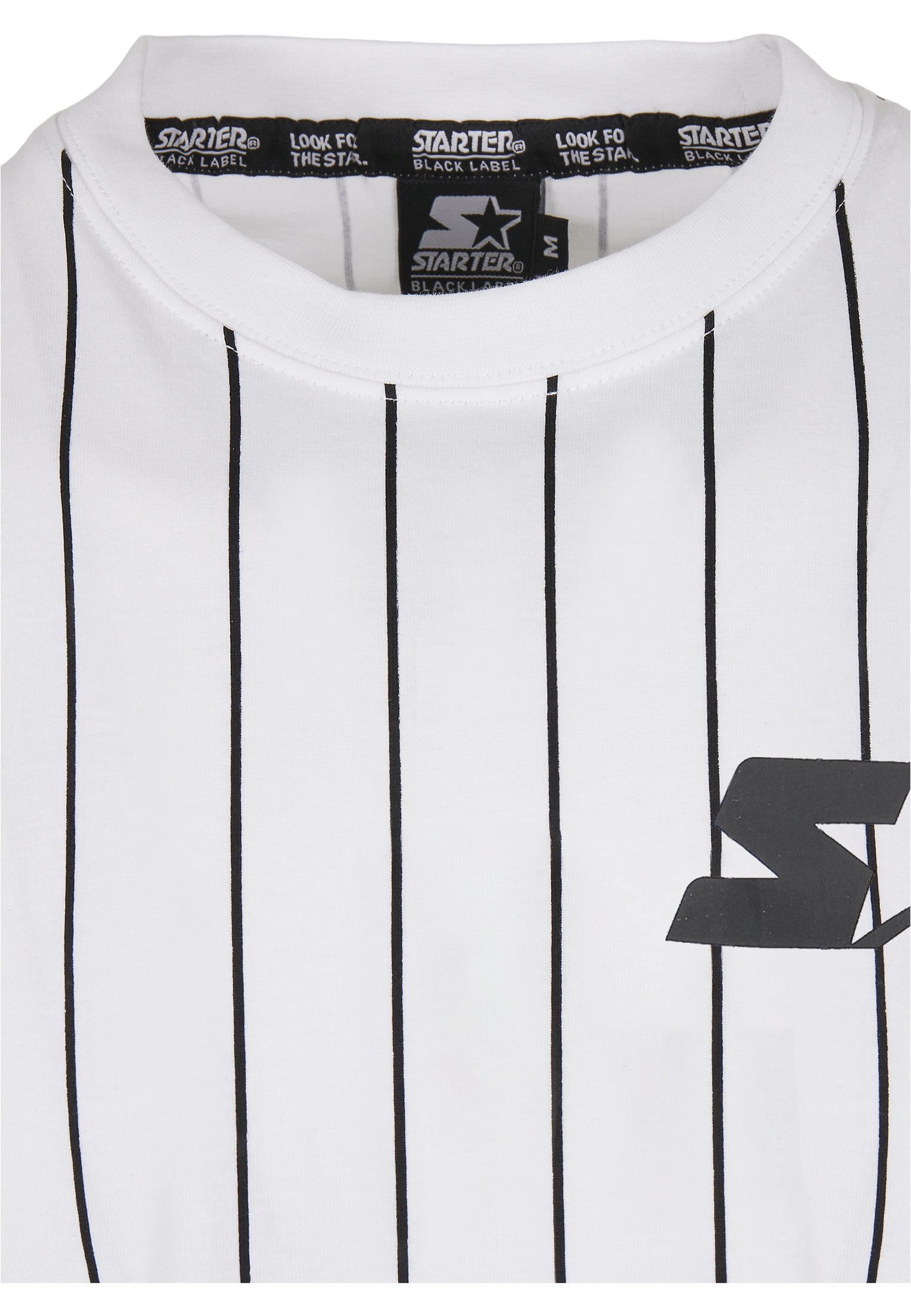 Starter ▷ | BAUR T-Shirt Jersey«, Starter (1 tlg.) »Herren Pinstripe Label Black bestellen