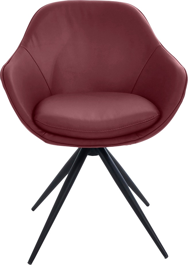 K+W Komfort & Wohnen Drehstuhl "ZOOM" () 4-Fuß Drehstuhl mit Gestell aus Me günstig online kaufen