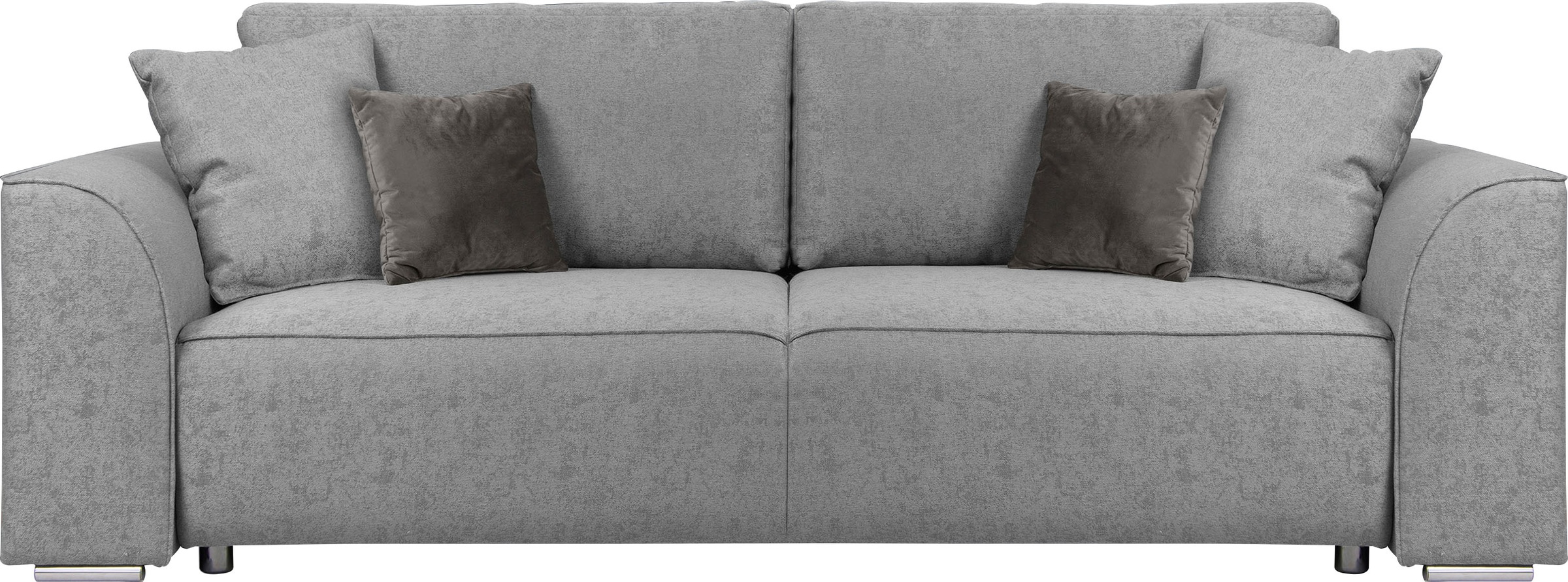 INOSIGN 3-Sitzer "BEATRICE, B: 250 cm - wahlweise mit Bettfunktion" u. Bettkasten, incl. 2 Zierkissen