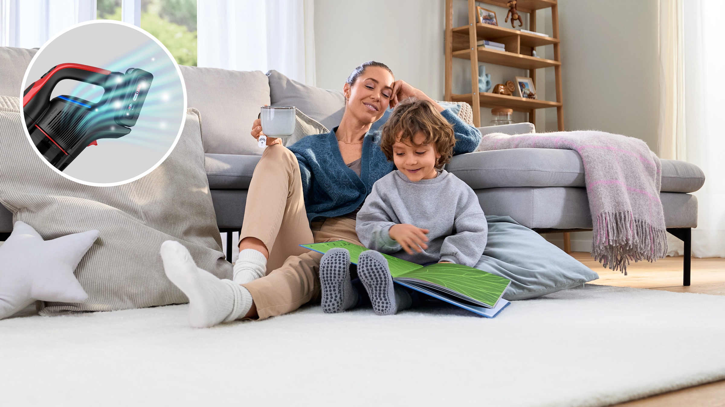 BOSCH Akku-Stielstaubsauger »Neuheit Unlimited 9 ProAnimal BKS941PET, MicroClean™ Technology«, HEPA-Filtersystem, 10 Jahre Motorgarantie, Schnellladegerät, LED Licht