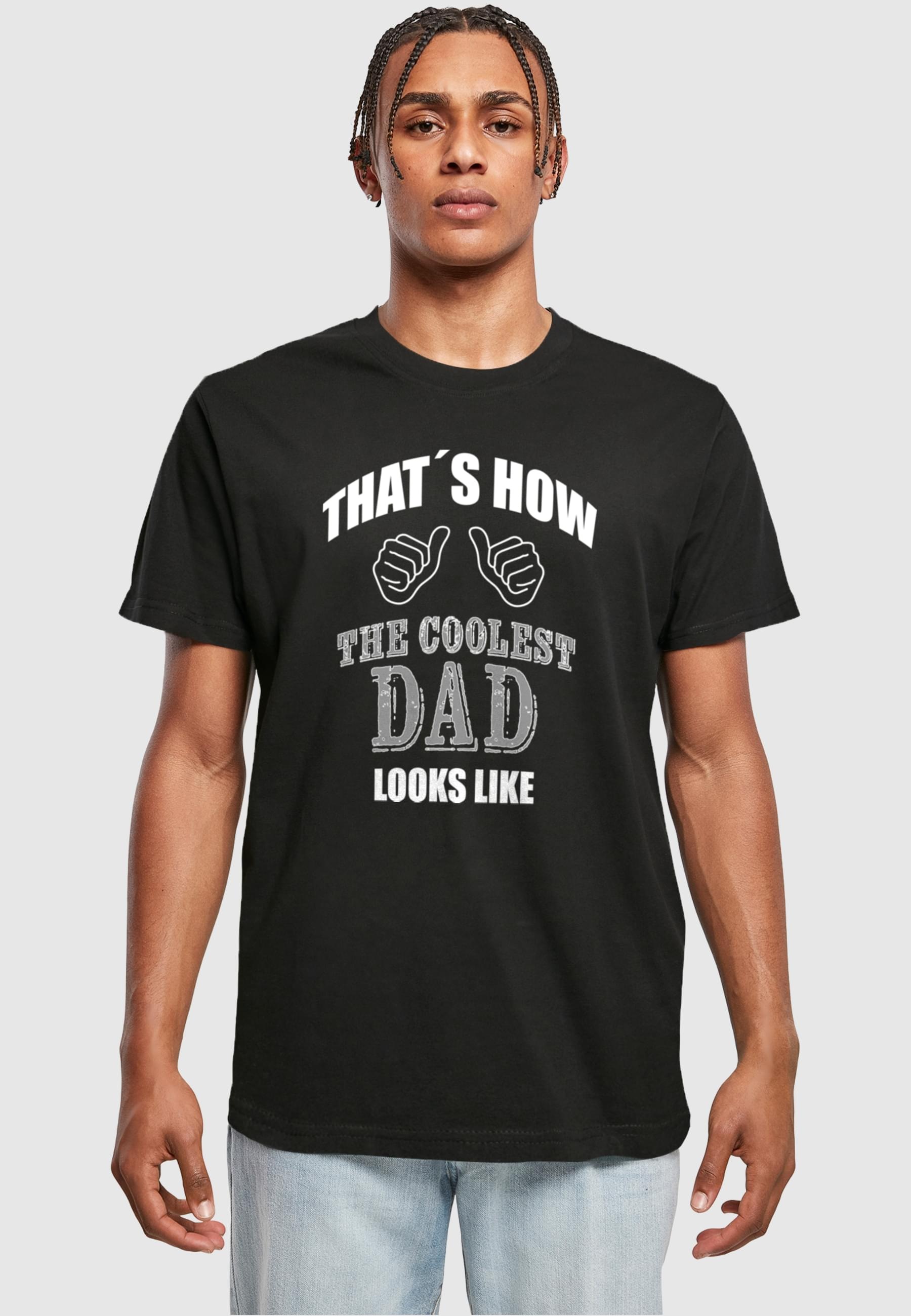 Merchcode T-Shirt »Merchcode Herren Coolest Dad T-Shirt Round Neck«, (1 tlg.)