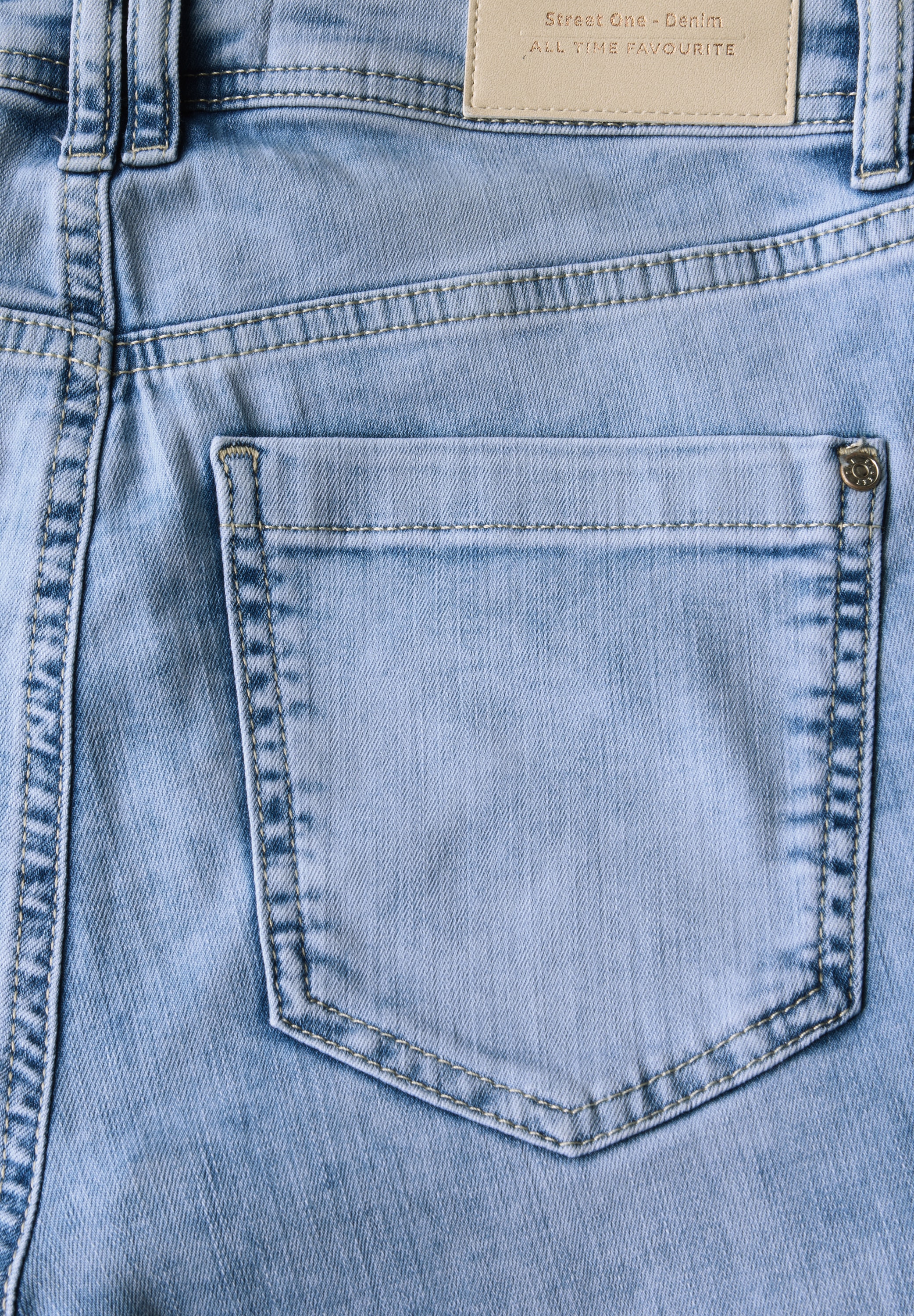 STREET ONE Gerade Jeans, aus Baumwolle mit Stretchanteil