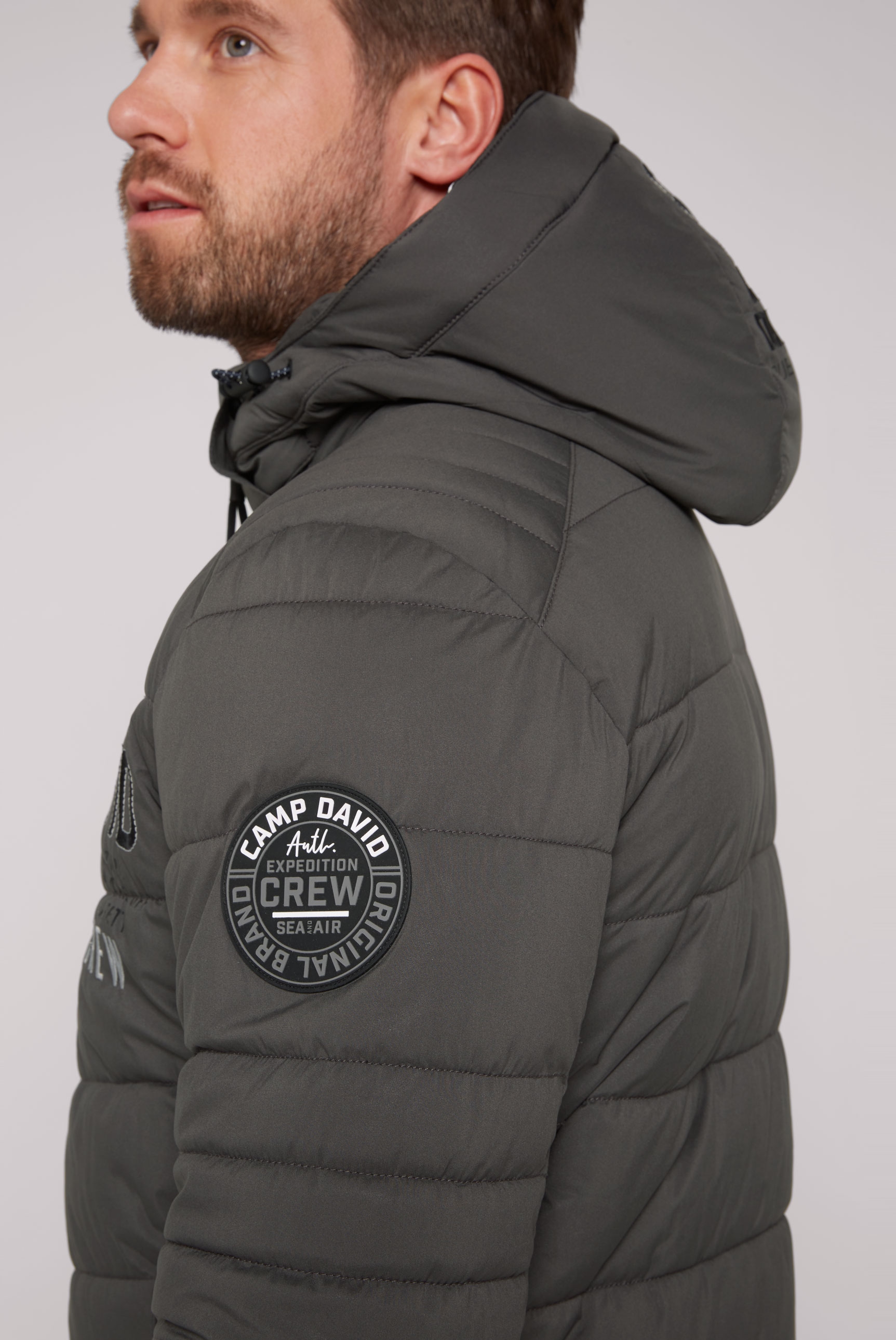 CAMP DAVID Outdoorjacke, mit im mit Windbreaker-Bündchen BAUR kaufen Kapuze, ▷ Ärmel 