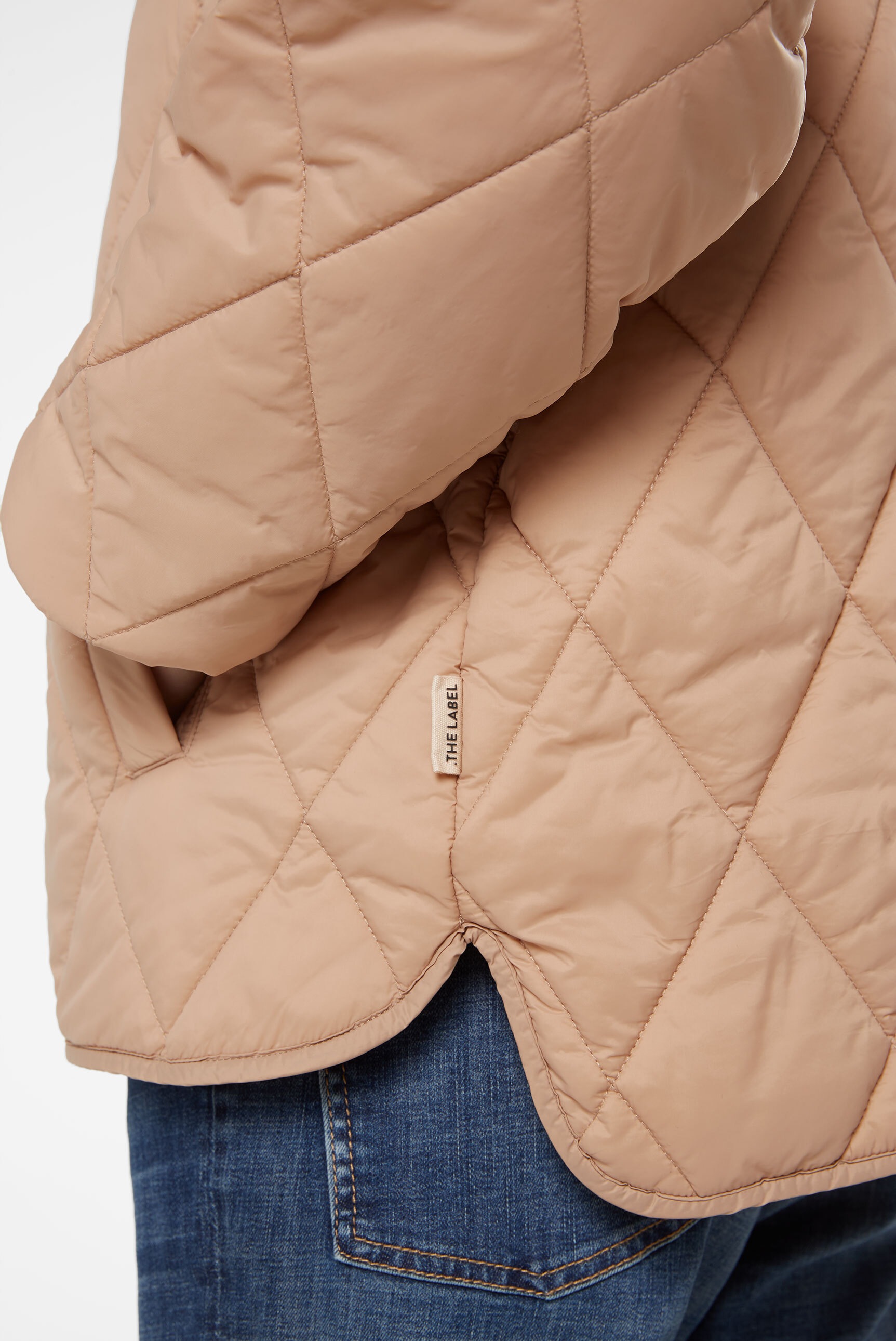 SENSES.THE LABEL Outdoorjacke ohne Kapuze mit Elastikbündchen