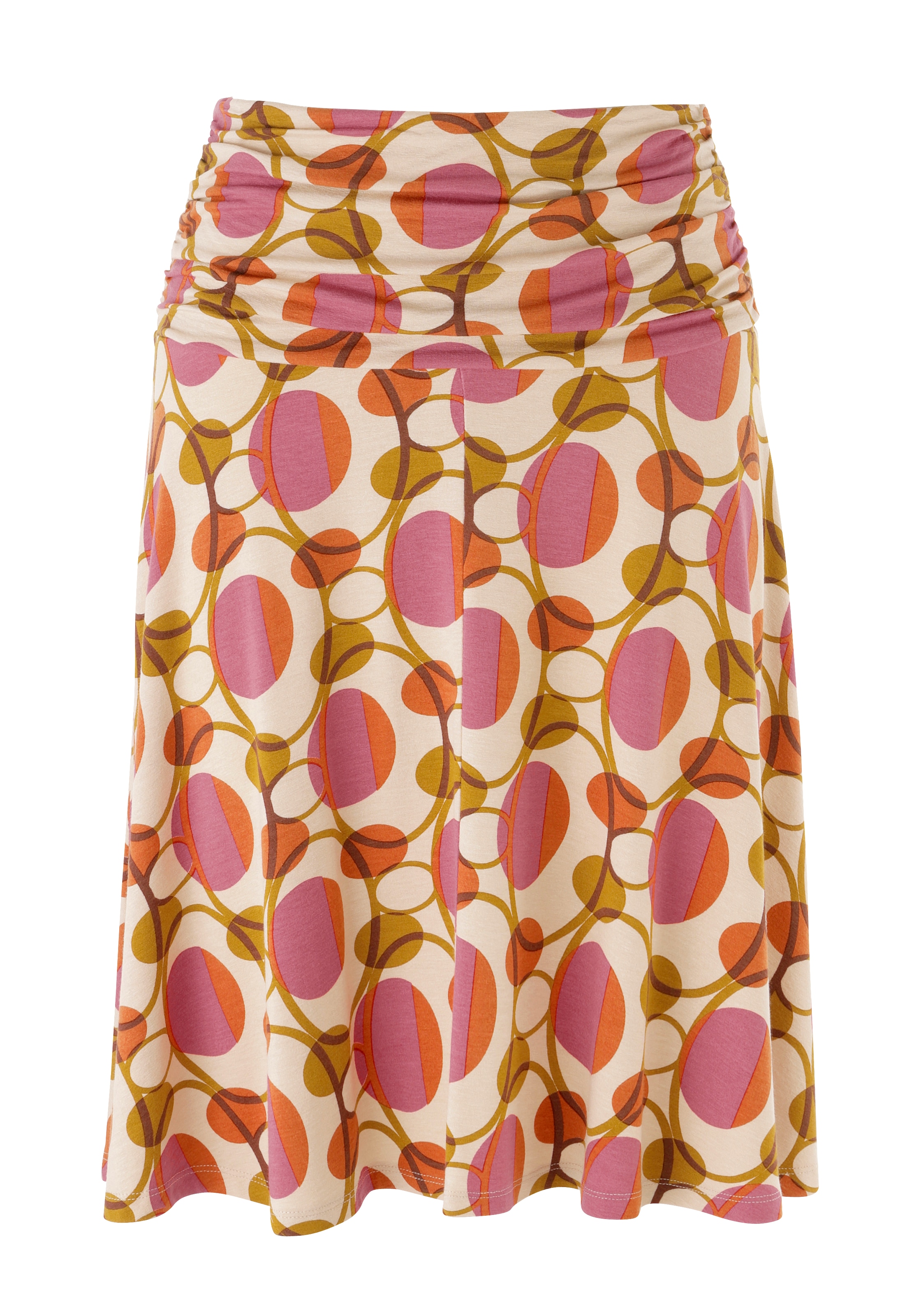 Aniston SELECTED Sommerrock mit seitlicher Raffung - NEUE KOLLEKTION