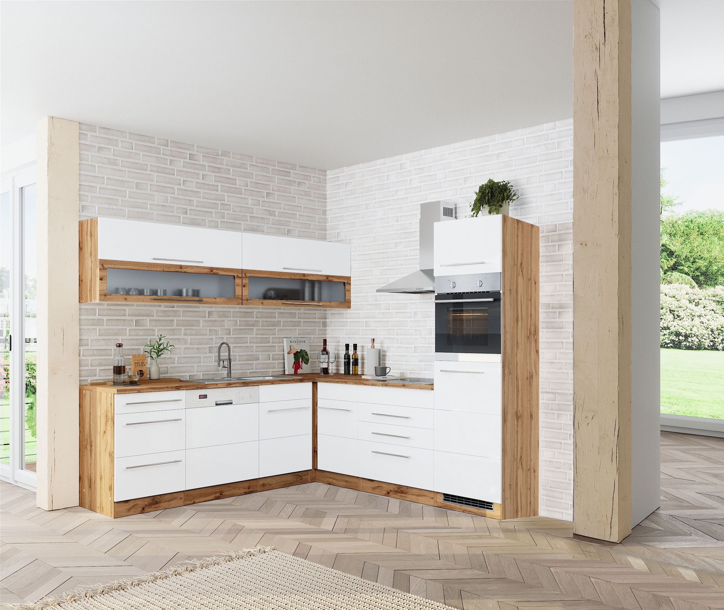HELD MÖBEL Winkelküche "Wien", Stellbreite 220 x 250 cm, wahlweise mit E-Ge günstig online kaufen