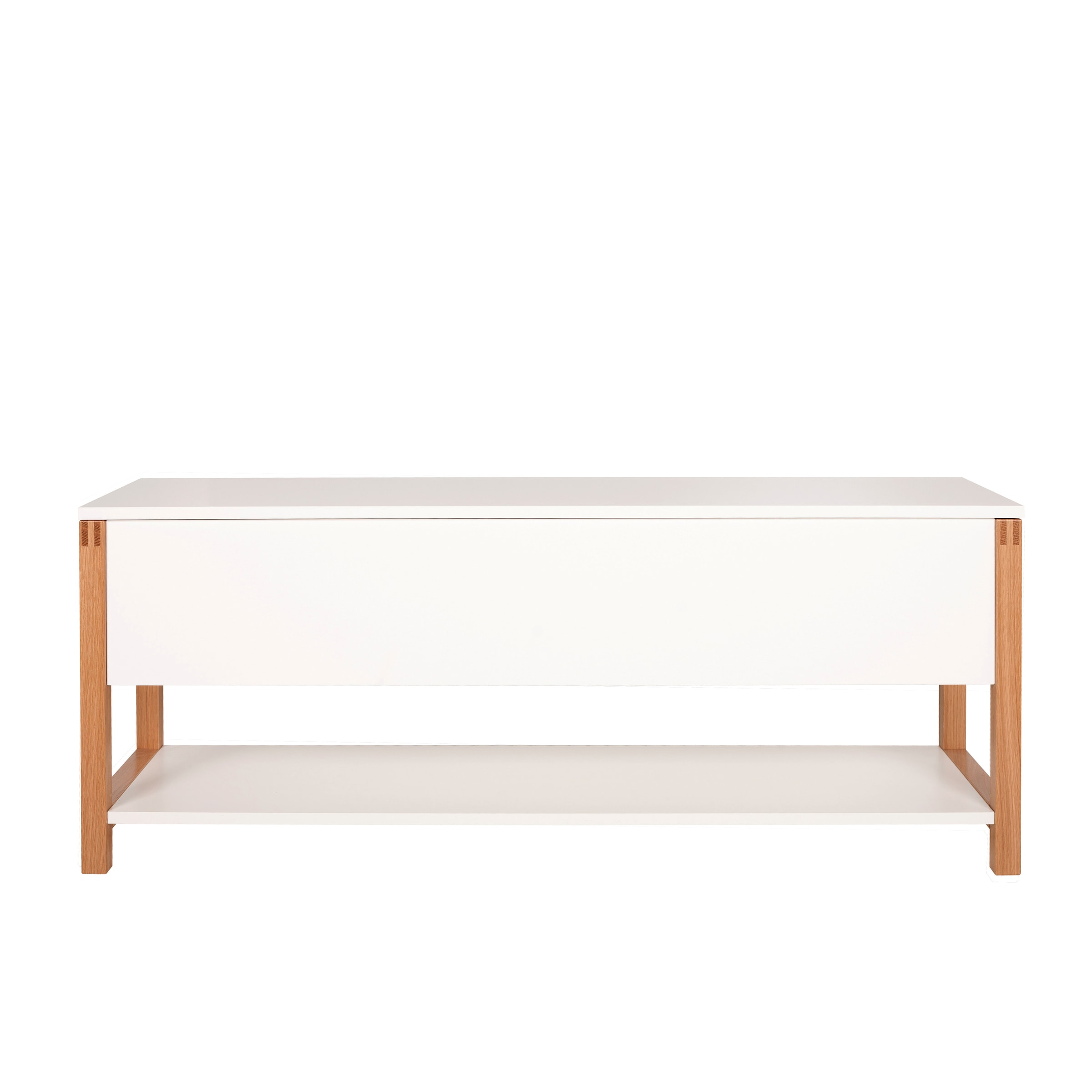 Home affaire Sitztruhe im skandinavian Design, Holzfurnier aus Eiche, FSC-zertifiziert