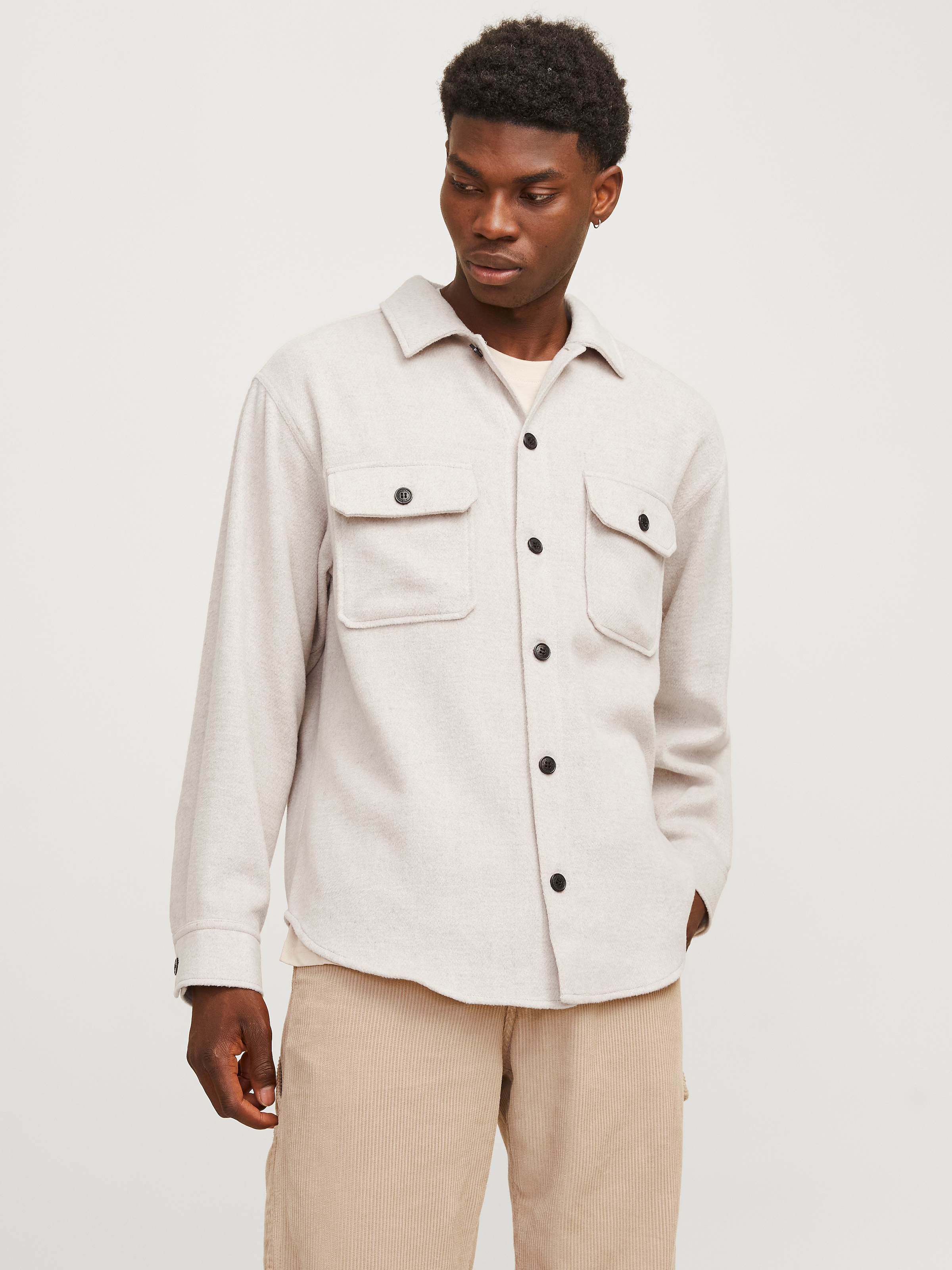 Jack & Jones Langarmhemd "JJEBRADLEY OLLIE OVERSHIRT LS NOOS", mit Brusttaschen