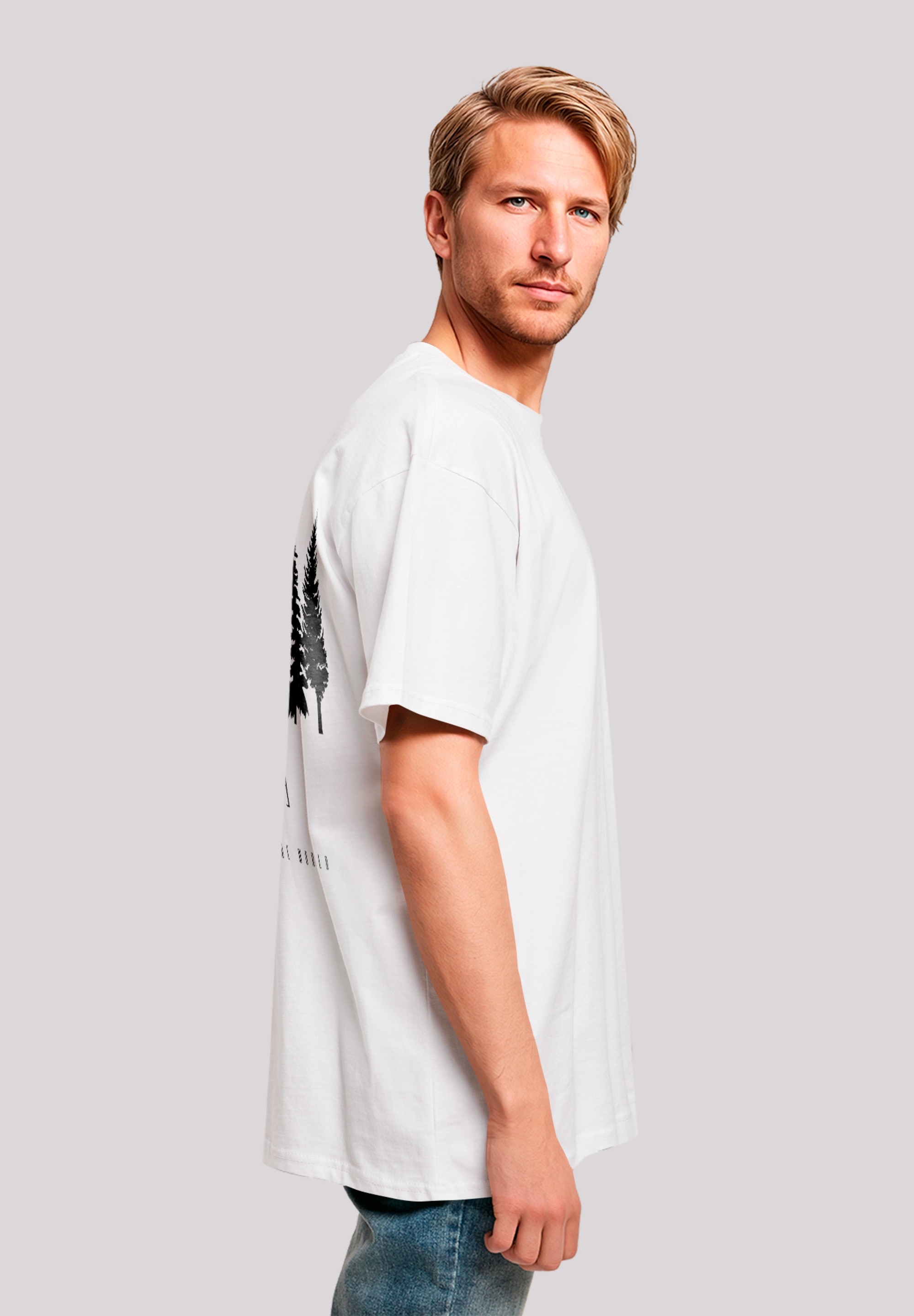 F4NT4STIC T-Shirt »Oversize Escape Discover the World Forest«, Discover the World
