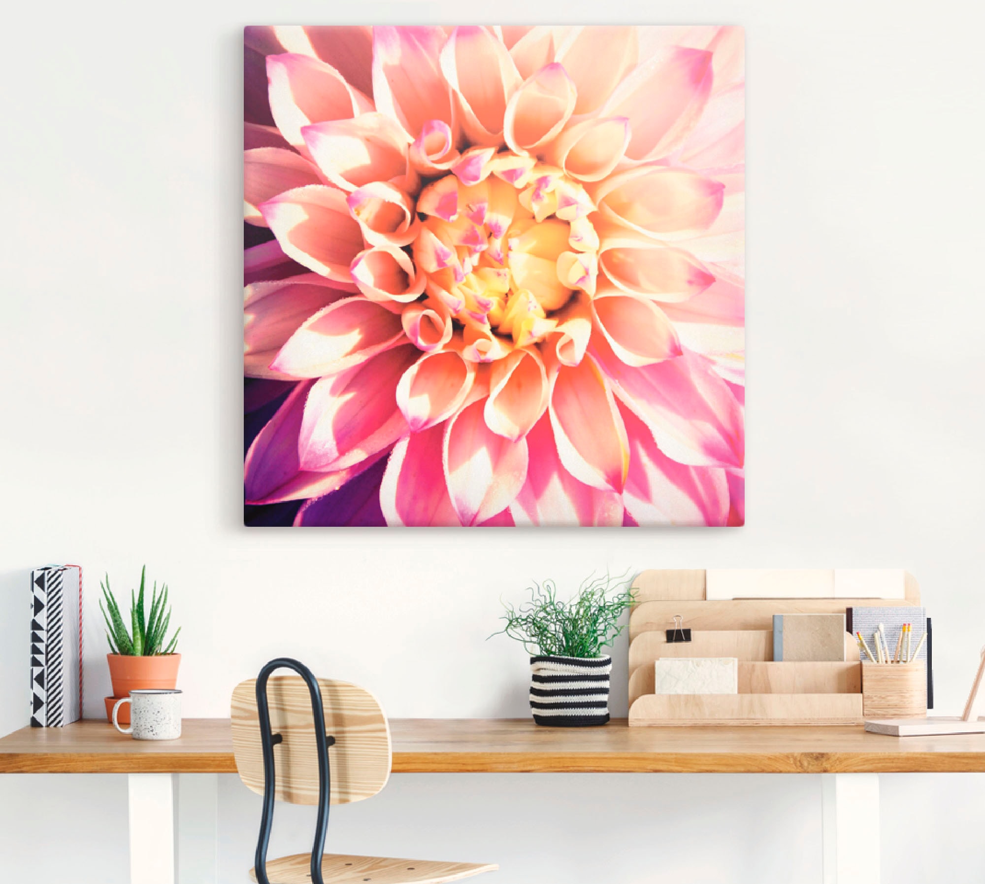 Artland Wandbild »Dahlie«, Blumen, (1 St.), als Leinwandbild, Poster in verschied. Größen