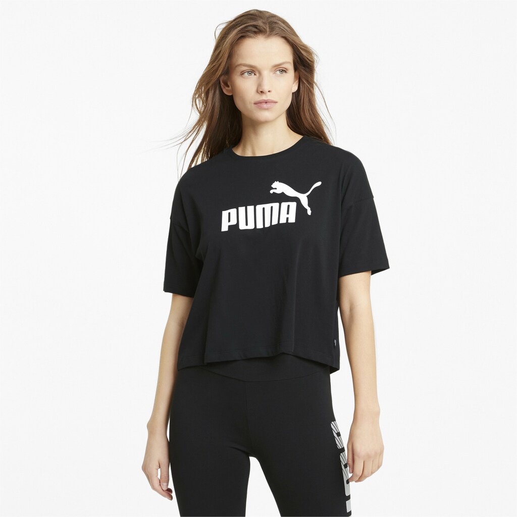 PUMA Crop-Top »Essentials Logo Cropped T-Shirt Damen«
