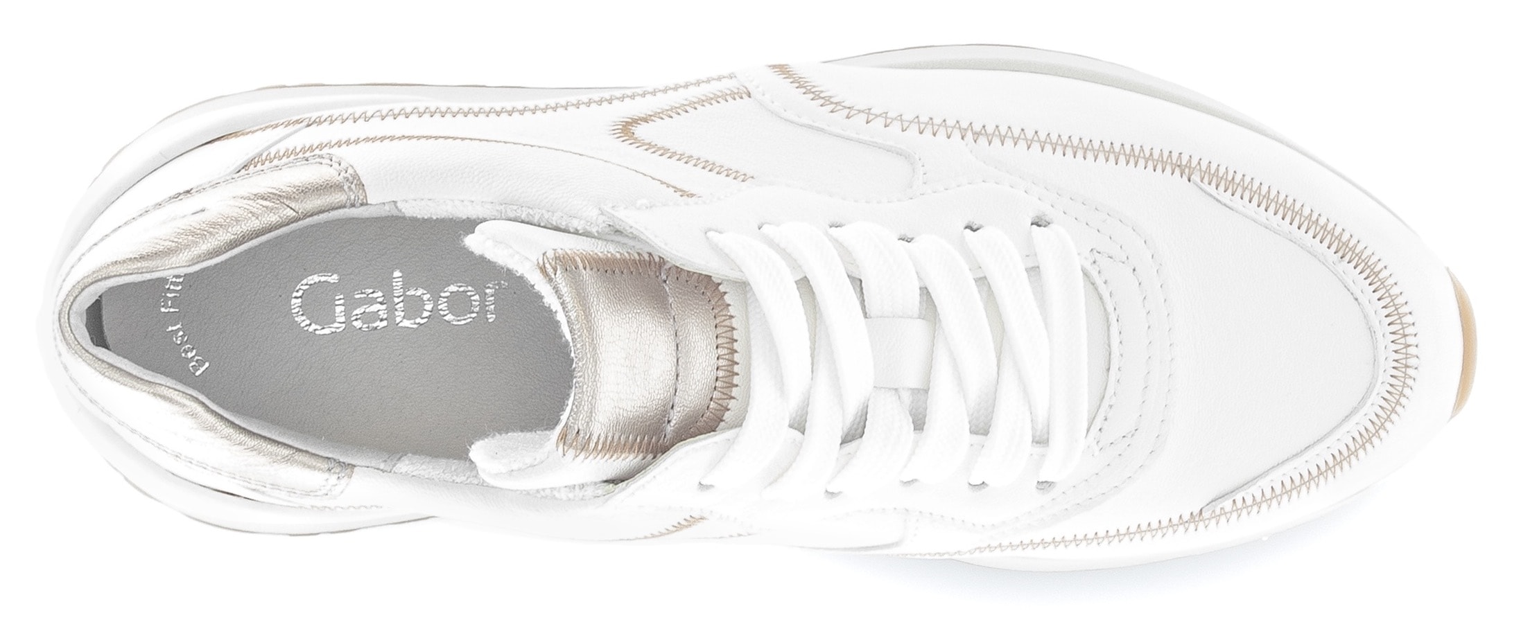 Gabor Plateausneaker, Freizeitschuh, Halbschuh, Schnürschuh mit Best Fitting Funktion