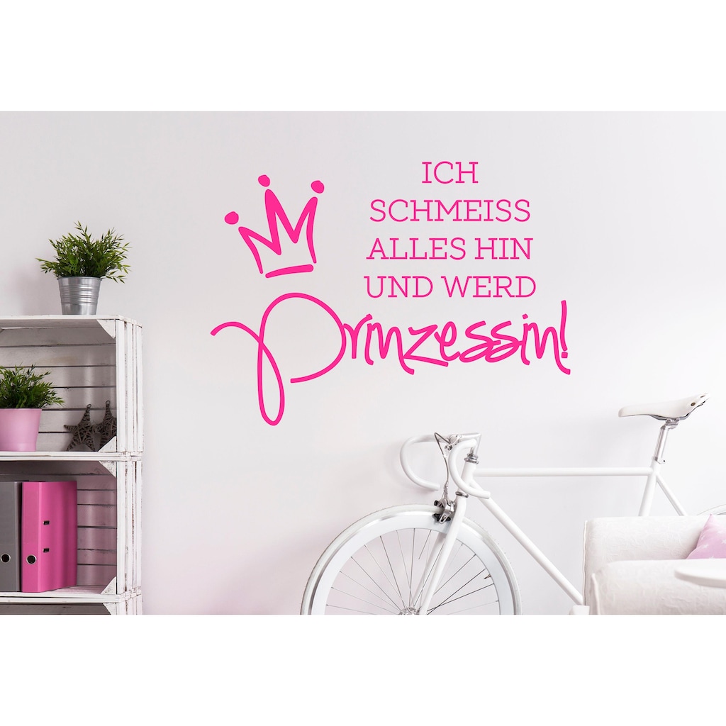 Wall-Art Wandtattoo »lustiger Spruch Ich werd' Prinzessin«