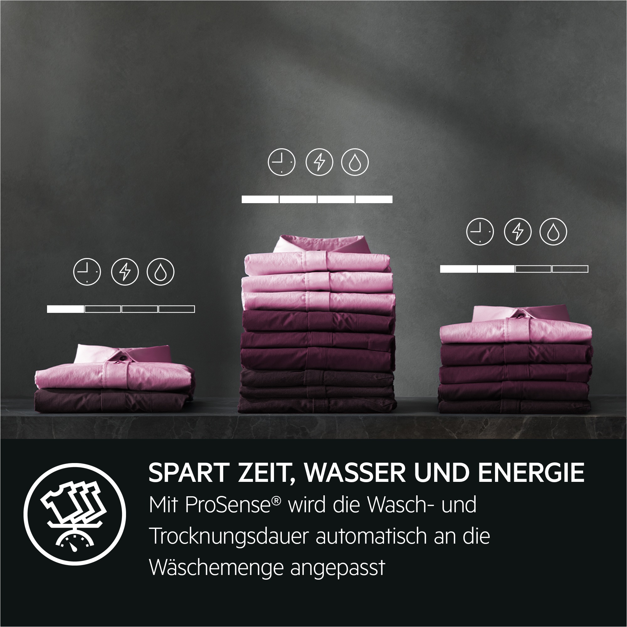 AEG Waschtrockner "LWR7S65690", Wasch_Trocken_Zyklus: D (A-G), silber (schwarz), B:59,7cm H:84,7cm T:59,9cm, Waschtrockner, ProSteam: Auffrischen mit Dampf statt Waschen und 96 % Wasser sparen, Waschtrockner 3