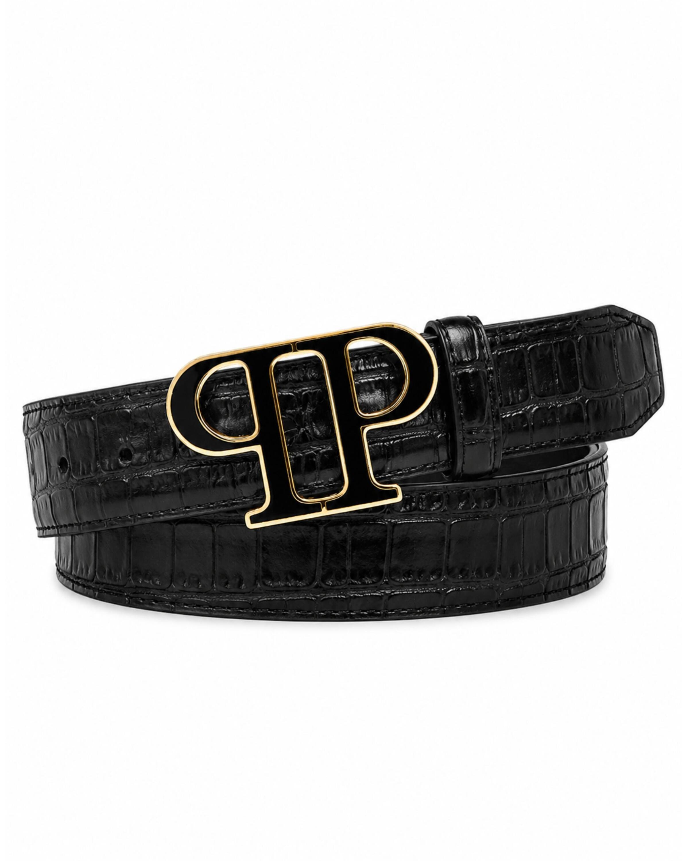 PHILIPP PLEIN Ledergürtel "Cocco Crocco Geprägt"