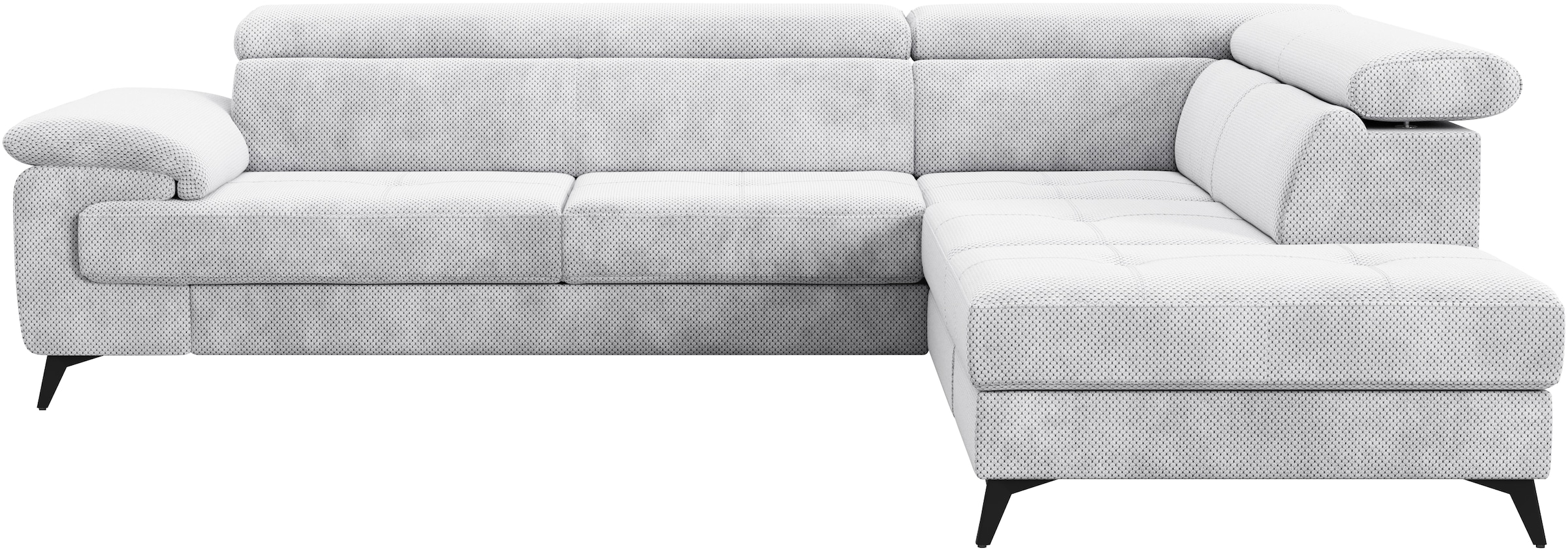 OTTO home Ecksofa "Astra L-Form, B: 286 cm" mit Kopfteilverstellung, optional Schlaffunktion & Bettkasten