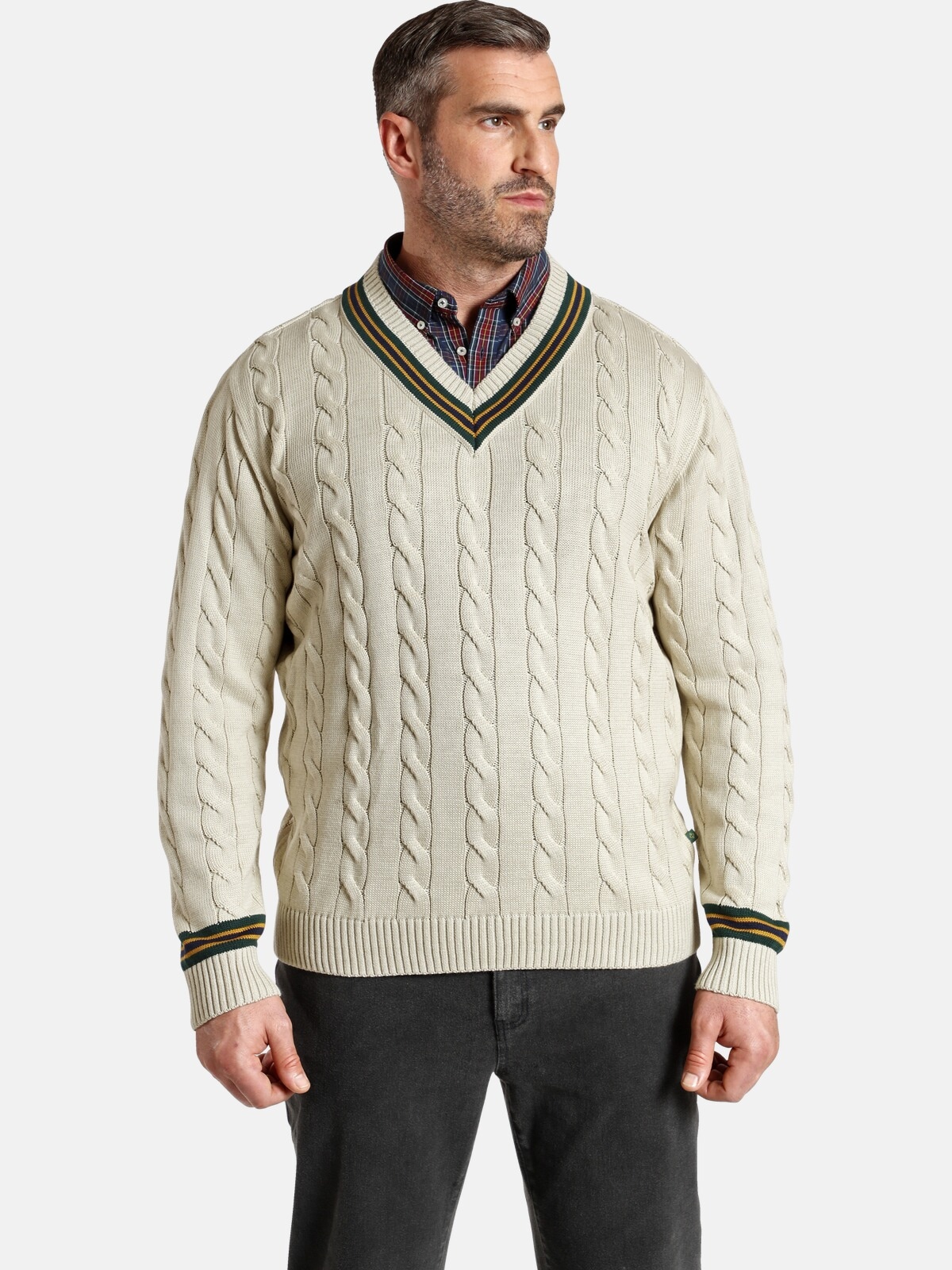 Charles Colby V-Ausschnitt-Pullover "Pullover DUKE RONALD"