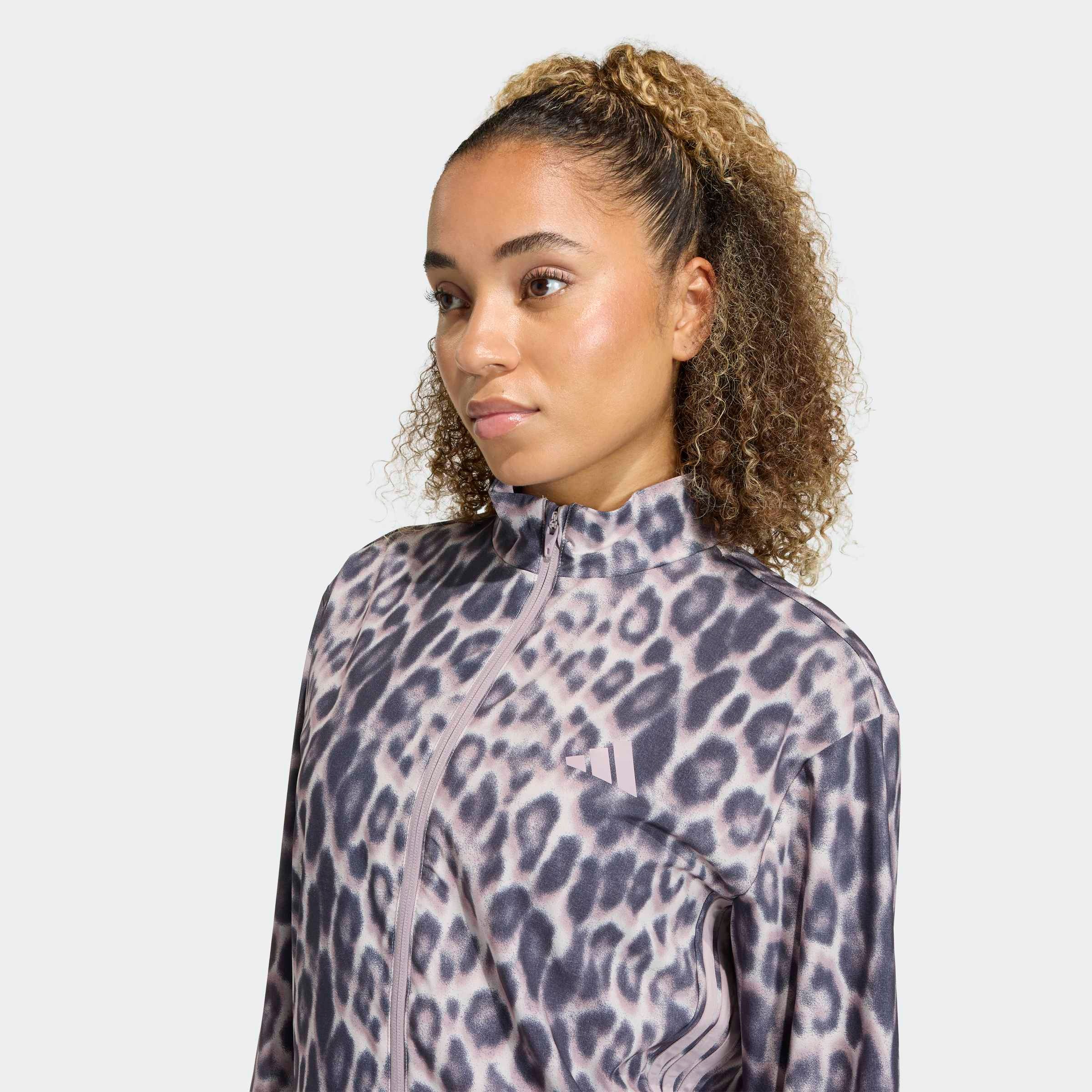 adidas Performance Rollkragenpullover »WORKOUT ESSENTIALS LEOPARD, GEWEBTES MATERIAL«