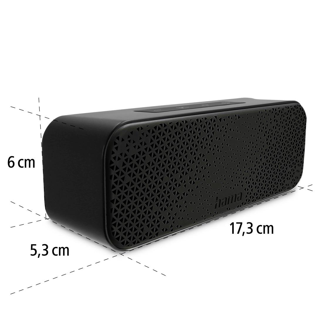 Hama Bluetooth-Lautsprecher »Tragbare Bluetooth IPX4 Box,10h Akku Laufzeit, wasserdicht«, Outdoor Musikbox mit Karabiner