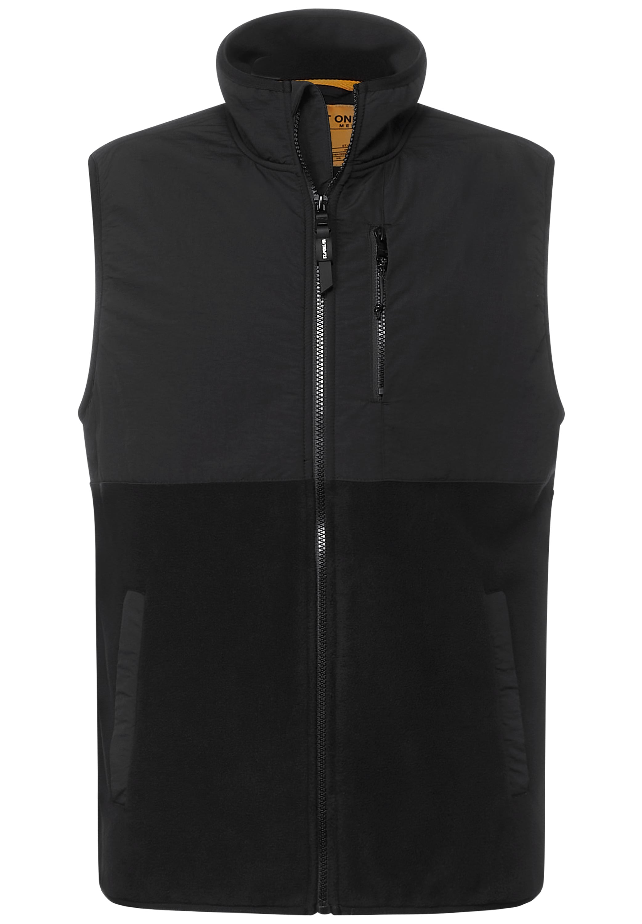 STREET ONE MEN Kurzweste, aus softem Materialmix