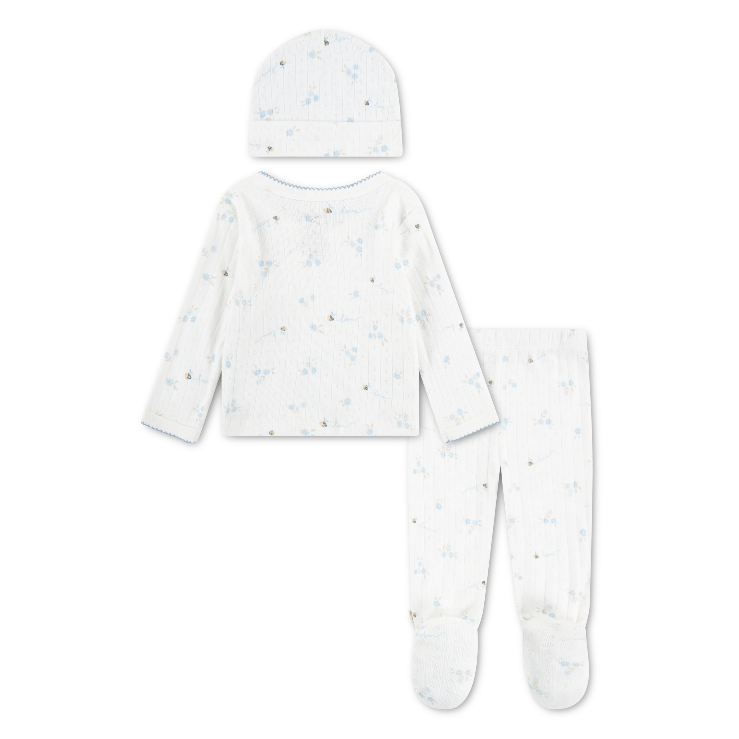 HUGGIES babywear Langarmshirt & Hose »HUGG FOOTED PANT SET+ATTACHMEN« Set,  mit All-Over Print