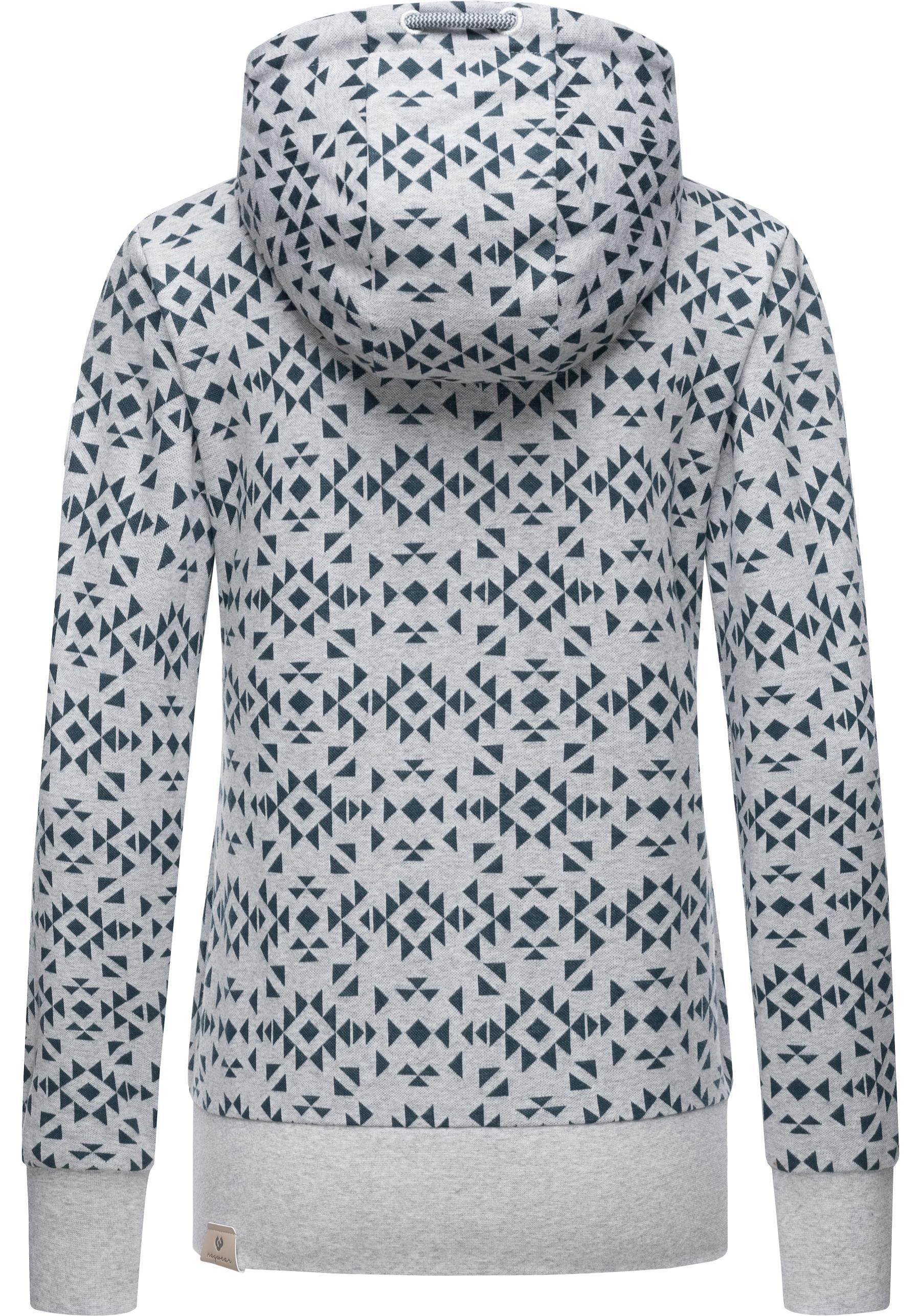 Ragwear Sweatjacke »Cinda Zip«, Cooler Damen Zip-Hoodie mit Kapuze und Print