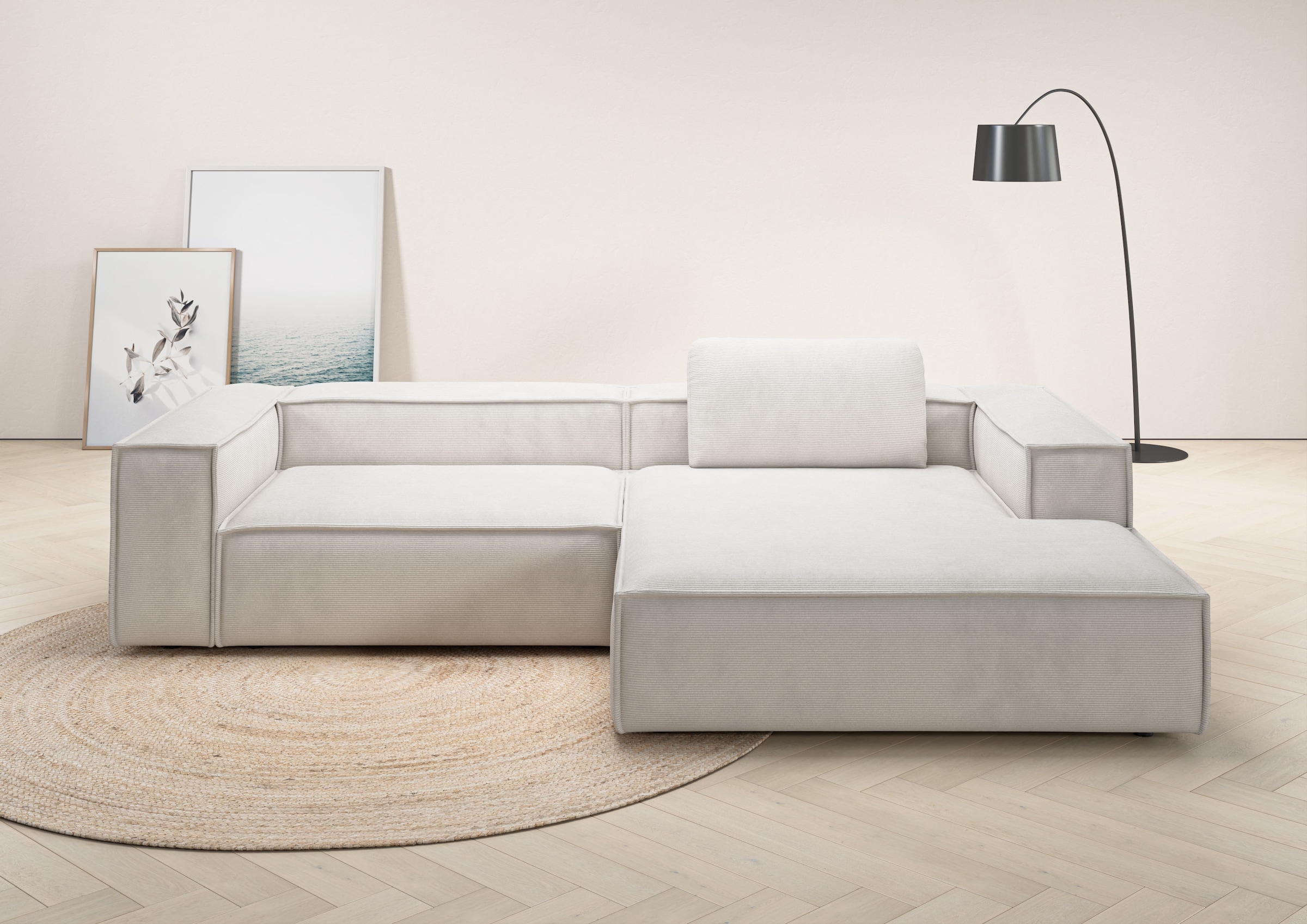 Places of Style Ecksofa "Watertown, modernes XXL L-Form, 306 cm breit", Gro günstig online kaufen