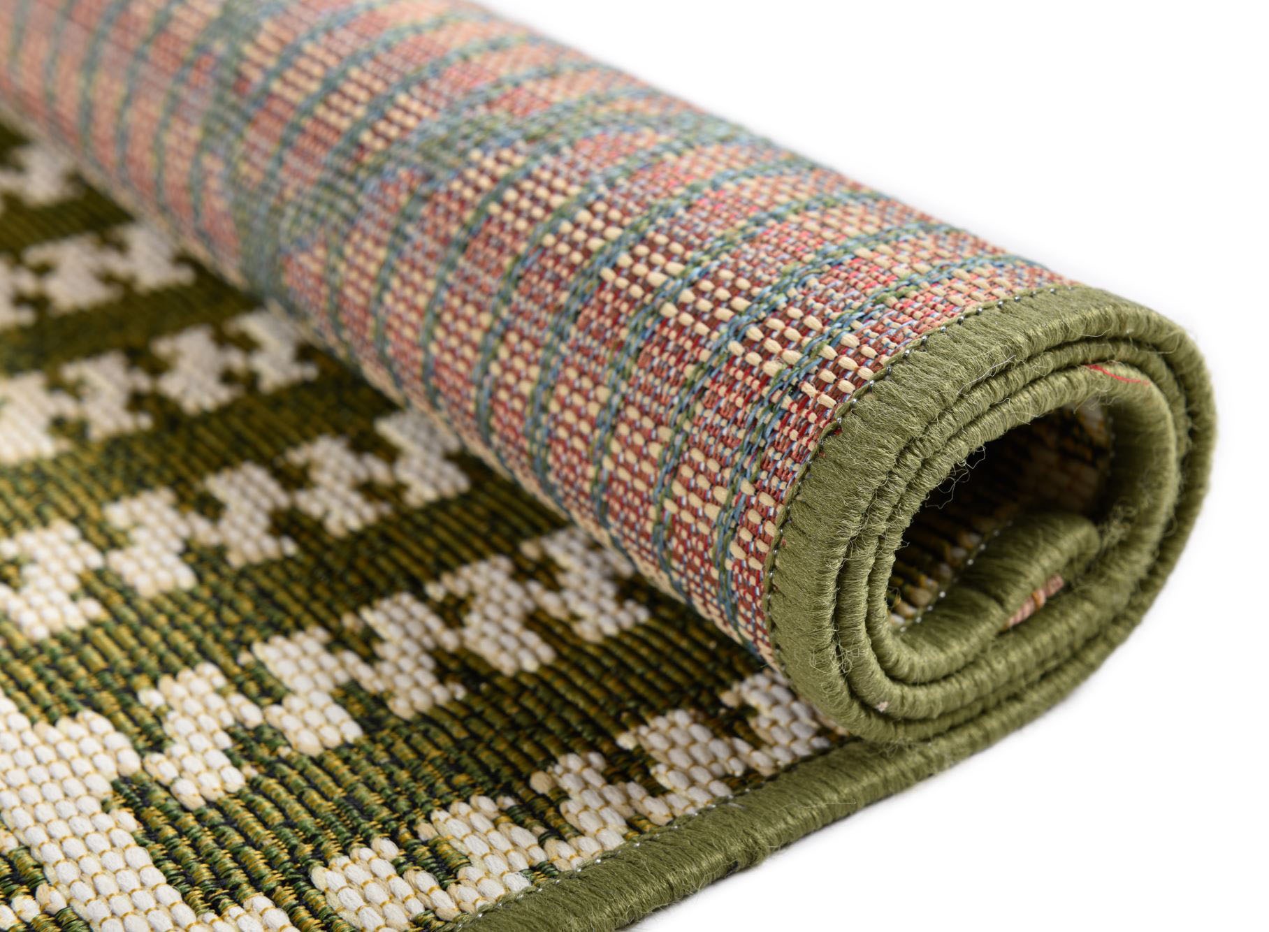 Teppich TOM TAILOR HOME "Funky Outdoor Geometric", grün, B:120cm H:5mm L:180cm, Polypropylen (PP), Teppiche, Teppich, Flachgewebe, modernes Rauten Design, Outdoor geeignet, Wohnzimmer 2