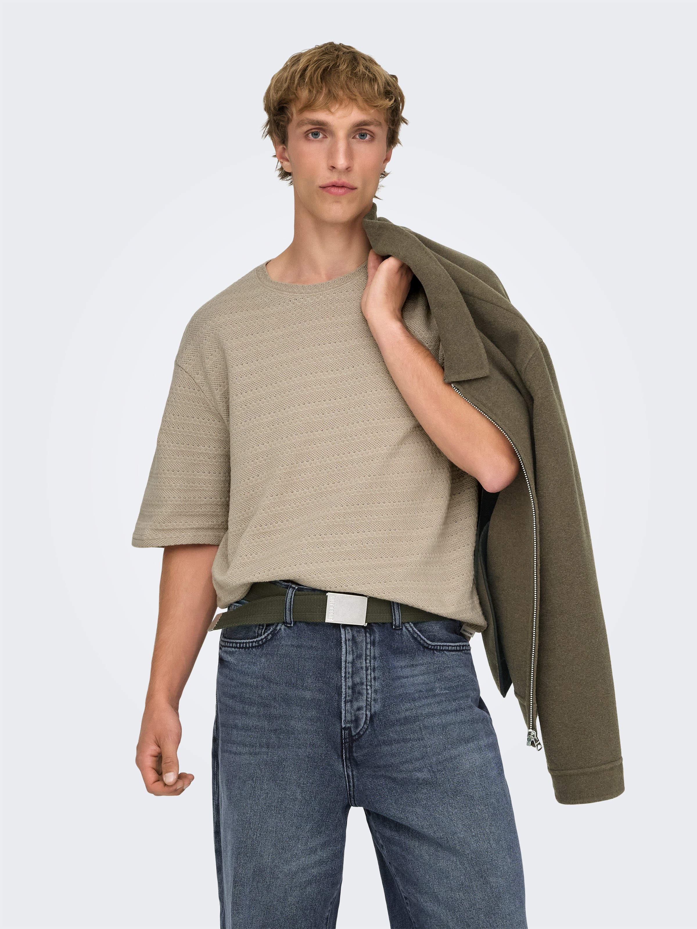 ONLY & SONS Strickpullover "ONSGIVO REG 12 SS CREW KNIT NOOS" günstig online kaufen