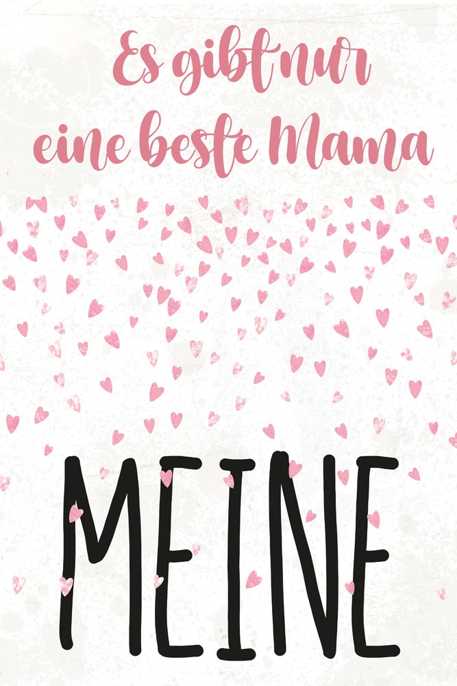 queence Metallbild "Mama", Sprüche-Schriftzug-Sprüche-Sprüche & Texte-Herze günstig online kaufen