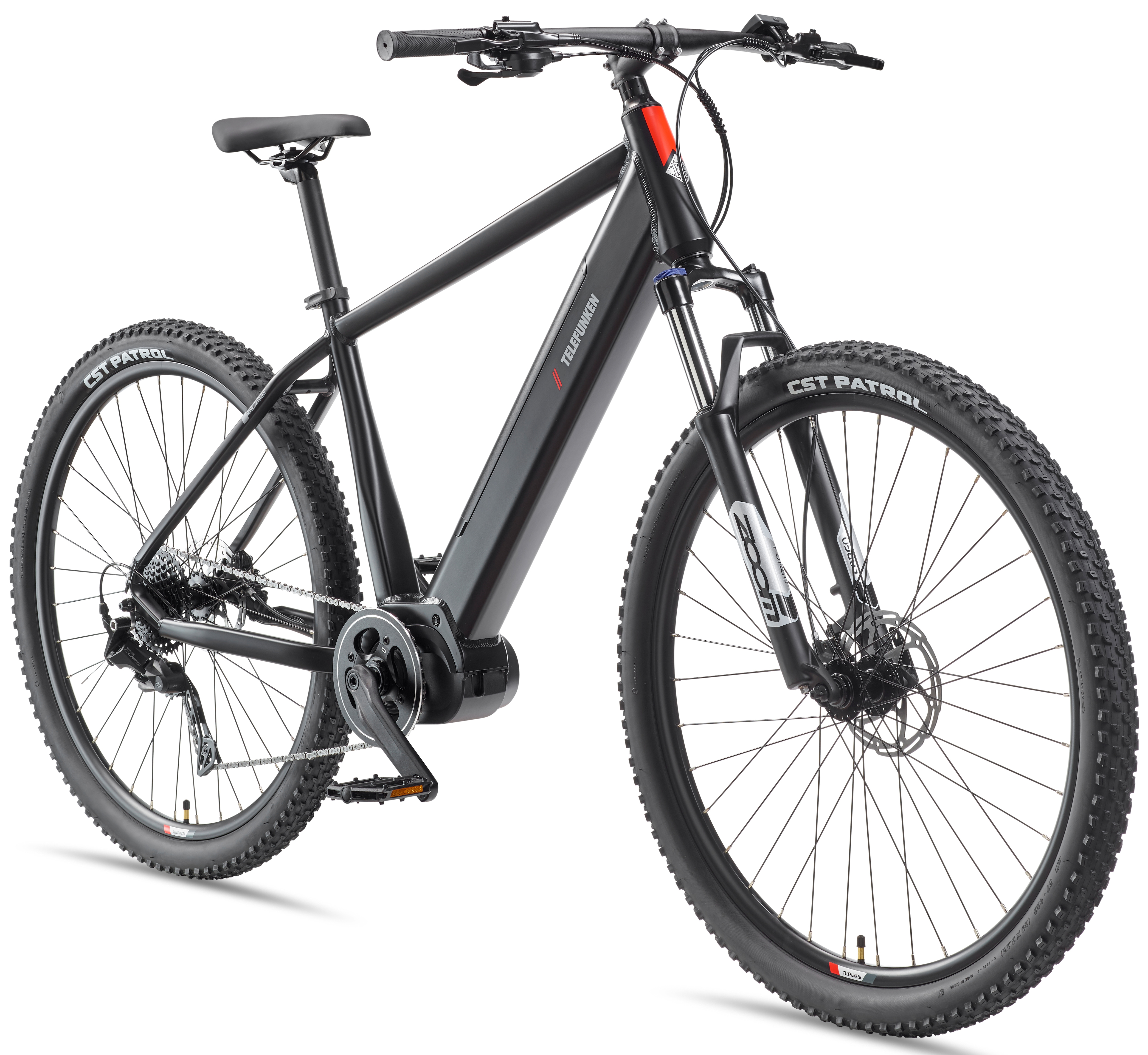 Telefunken "Aufsteiger MT925" 9 Gang Shimano Cues Schaltwerk Kettenschaltung Mittelmotor 250 W Pedelec, Elektrofahrrad, Damen u. Herren, E-MTB, Mountainbike, 29 Zoll
