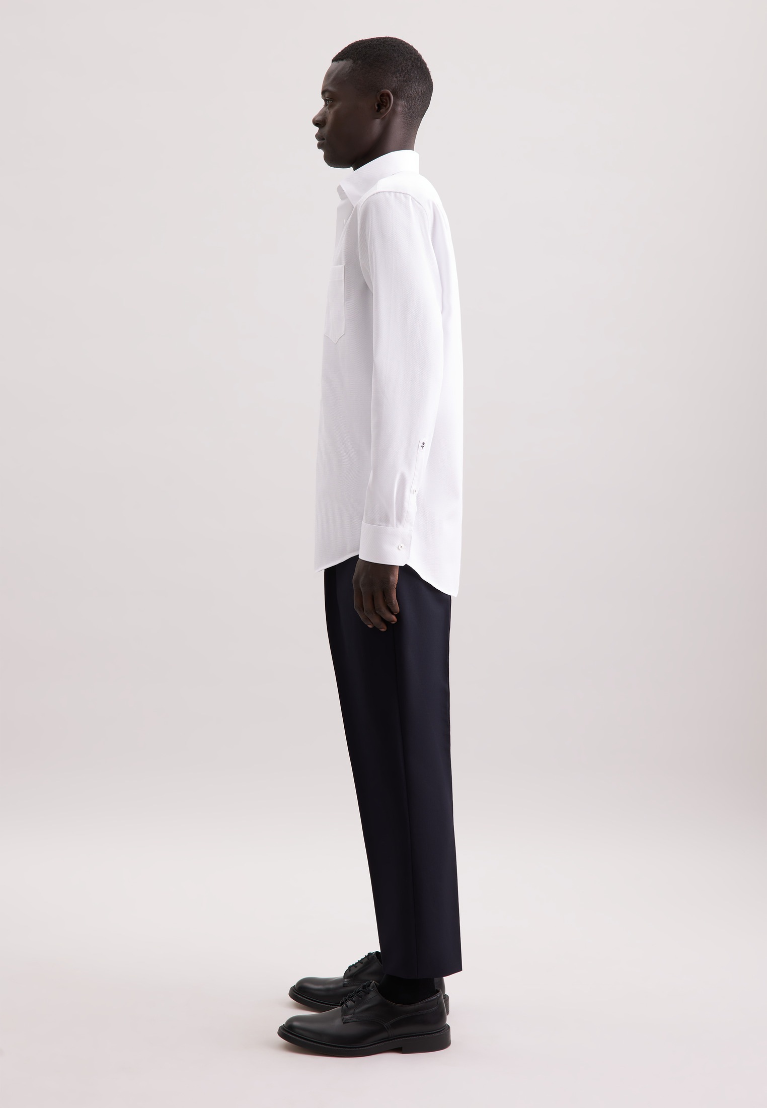 seidensticker Businesshemd »Schwarze Rose«, Comfort 1/1 Covered-Button-Down-Kragen Struktur