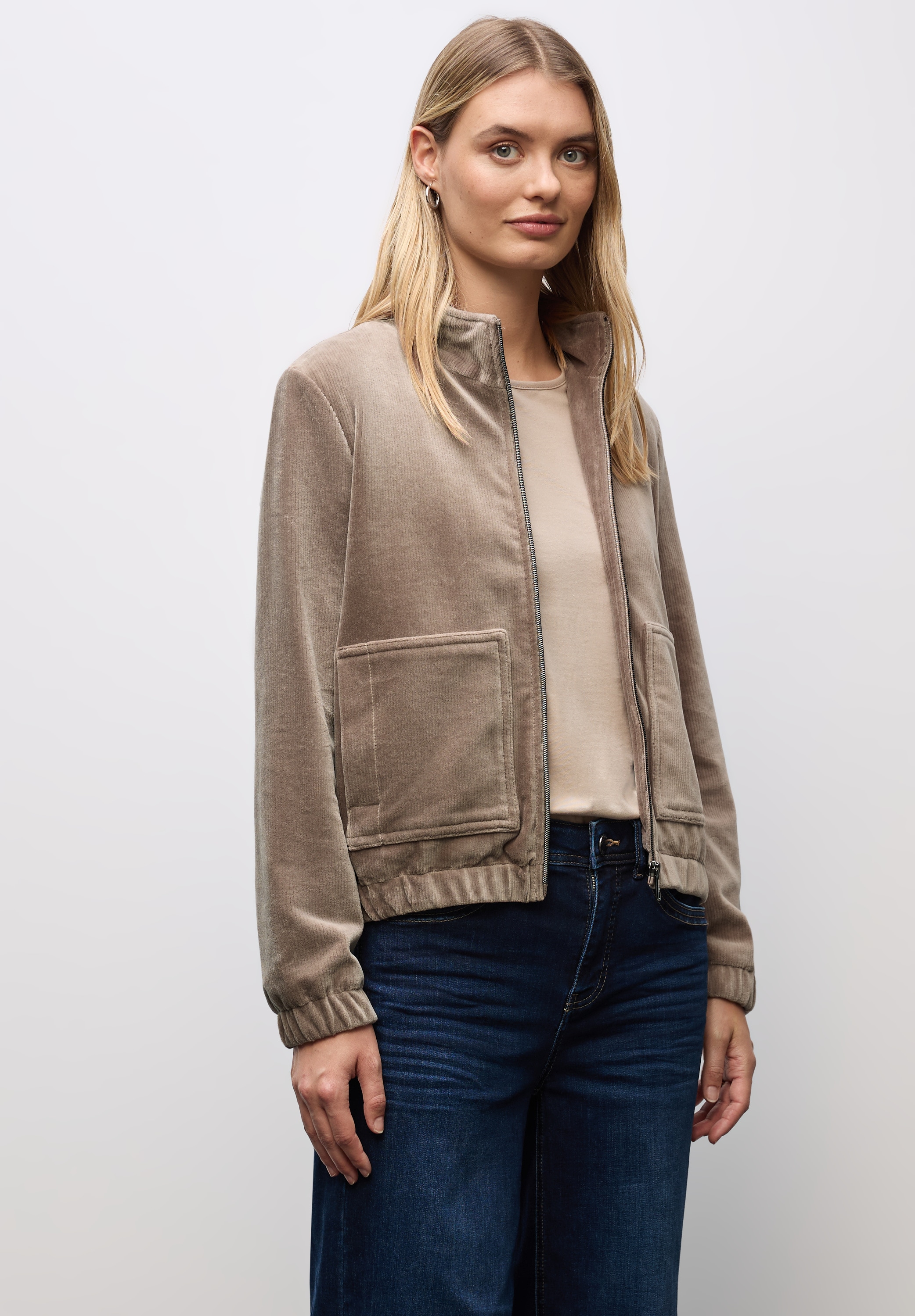 STREET ONE Cordjacke, ohne Kapuze, im soften Baumwoll-Mix günstig online kaufen