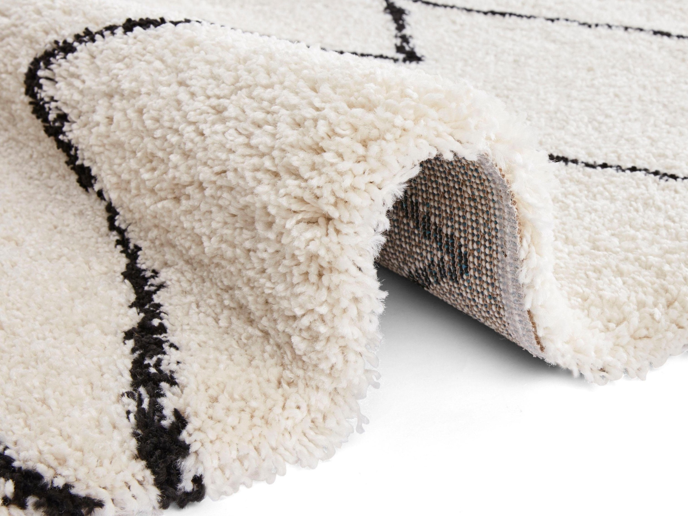 HANSE Home Hochflor-Teppich »Jara«, rechteckig, 35 mm Höhe, Zickzack Muster, weich durch Microfaser,Robust, Pflegeleicht