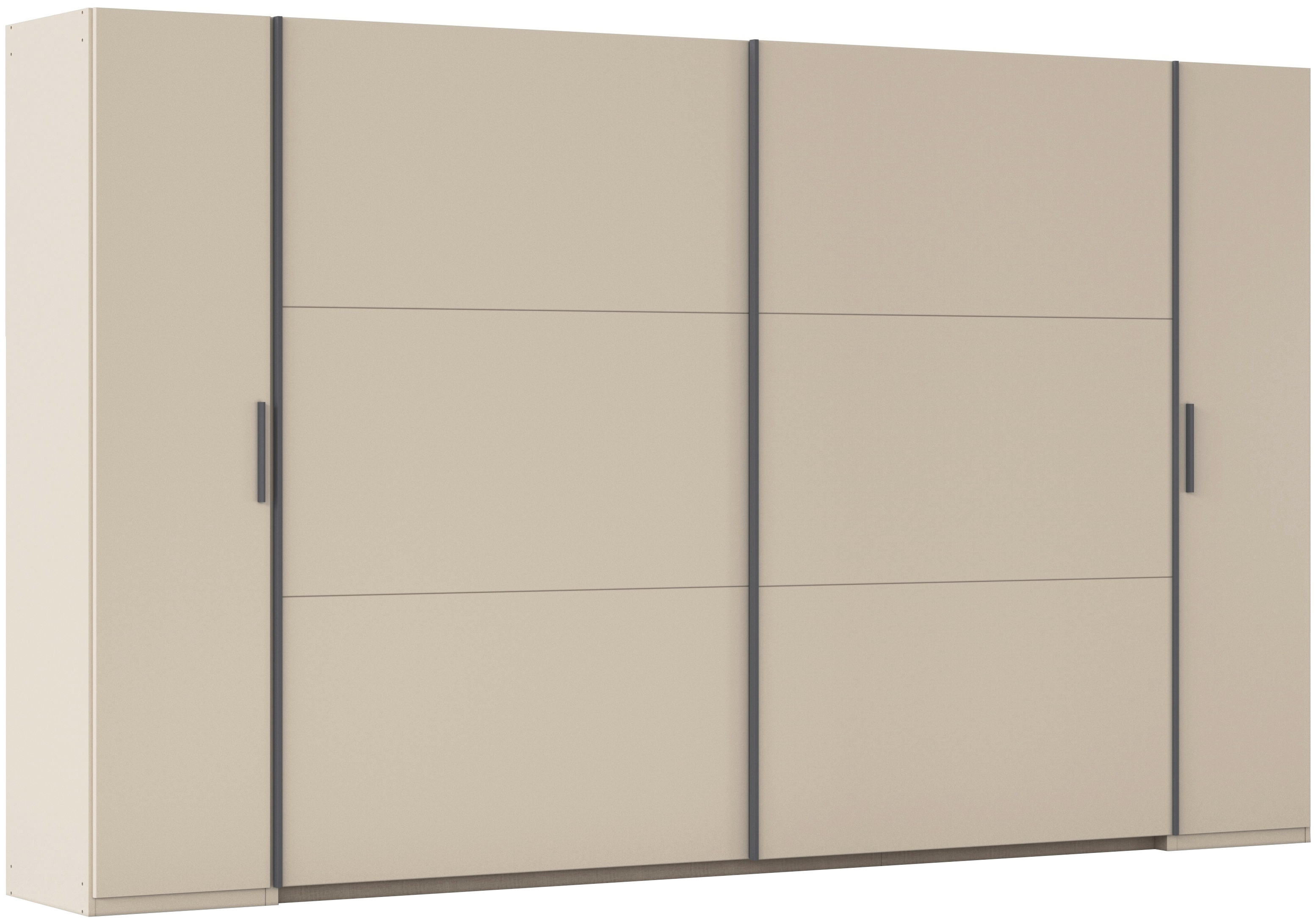rauch Schwebetürenschrank "Kleiderschrank Drehtürenschrank Schrank Garderobe KRONACH" in 3 Ausstattungen BASIC/CLASSIC/PREMIUM, Breiten 225/268/311/354 cm, mit Dreh- und Schwebetüren und vielen Einlegeböden MADE IN GERMANY
