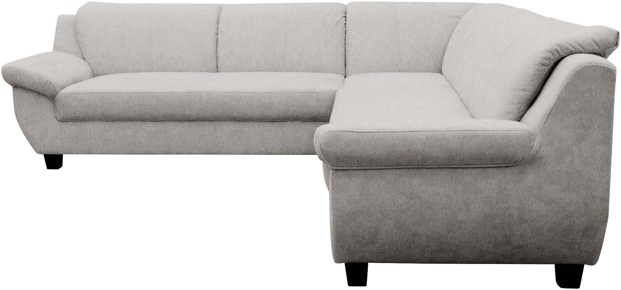 OTTO home Ecksofa »Silkeborg 251 x 251 cm, formschönes Sofa mit dunklen Füßen« aus haustierfreundlichem Pet Friendly Bezug