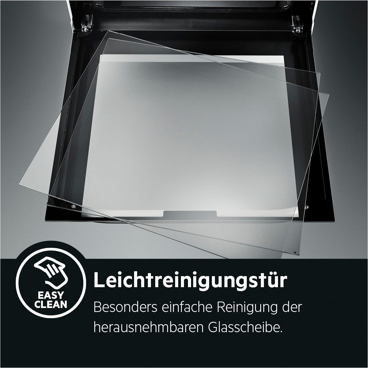 AEG Elektro-Standherd »CCB5442CBW«, mit FlexiRunners™ – Teilauszug (2 Paar), mit Glaskeramik-Kochfeld, Bräter- und Mehrkreiskochzone, 50 cm