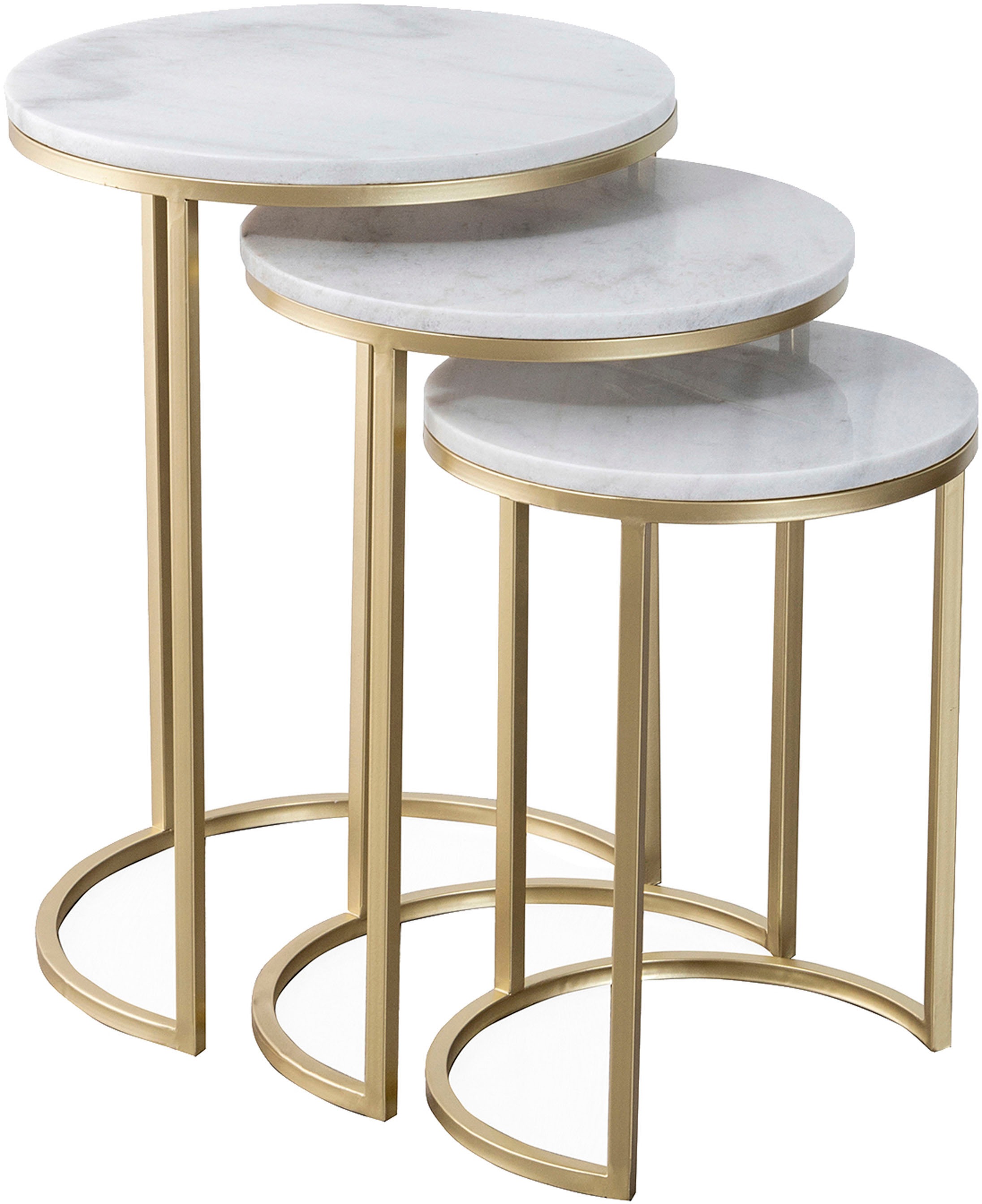 Kayoom Beistelltisch »Tria 125 3er-Set, faszinierend und auflockernd«, (Set, 3 St.), Beistelltisch-Set, zeitloses Design, hochwertige Verarbeitung