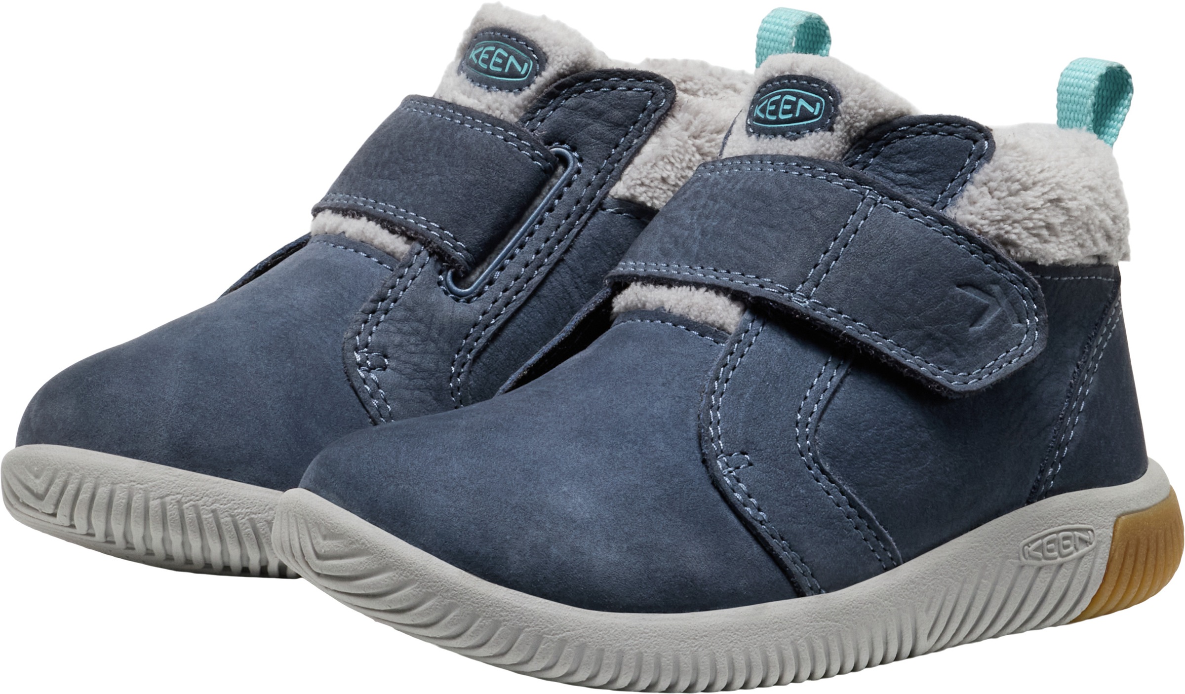 KEEN Kinder Barfußschuh "KNX MIDDIE", Gr. 31vintage indigo, alloy, Leder, Textil, Schuhe