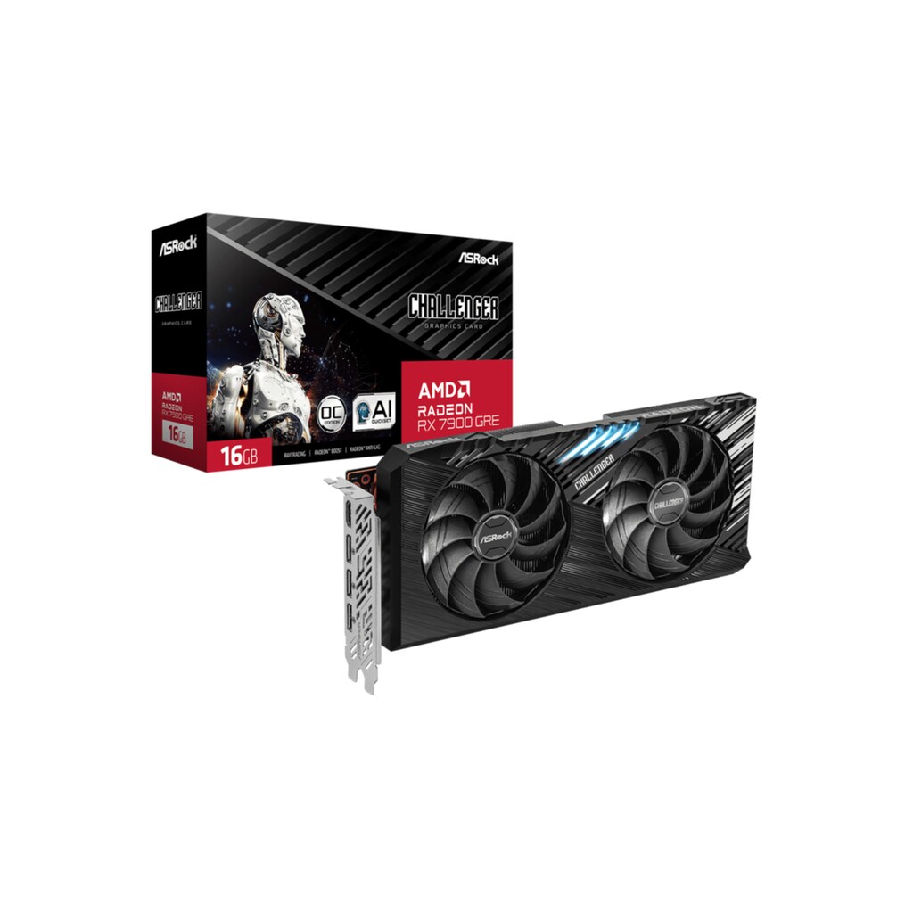 Asrock Grafikkarte »Radeon™ RX 7900 GRE Challenger 16GB OC«, 16 GB, GDDR6