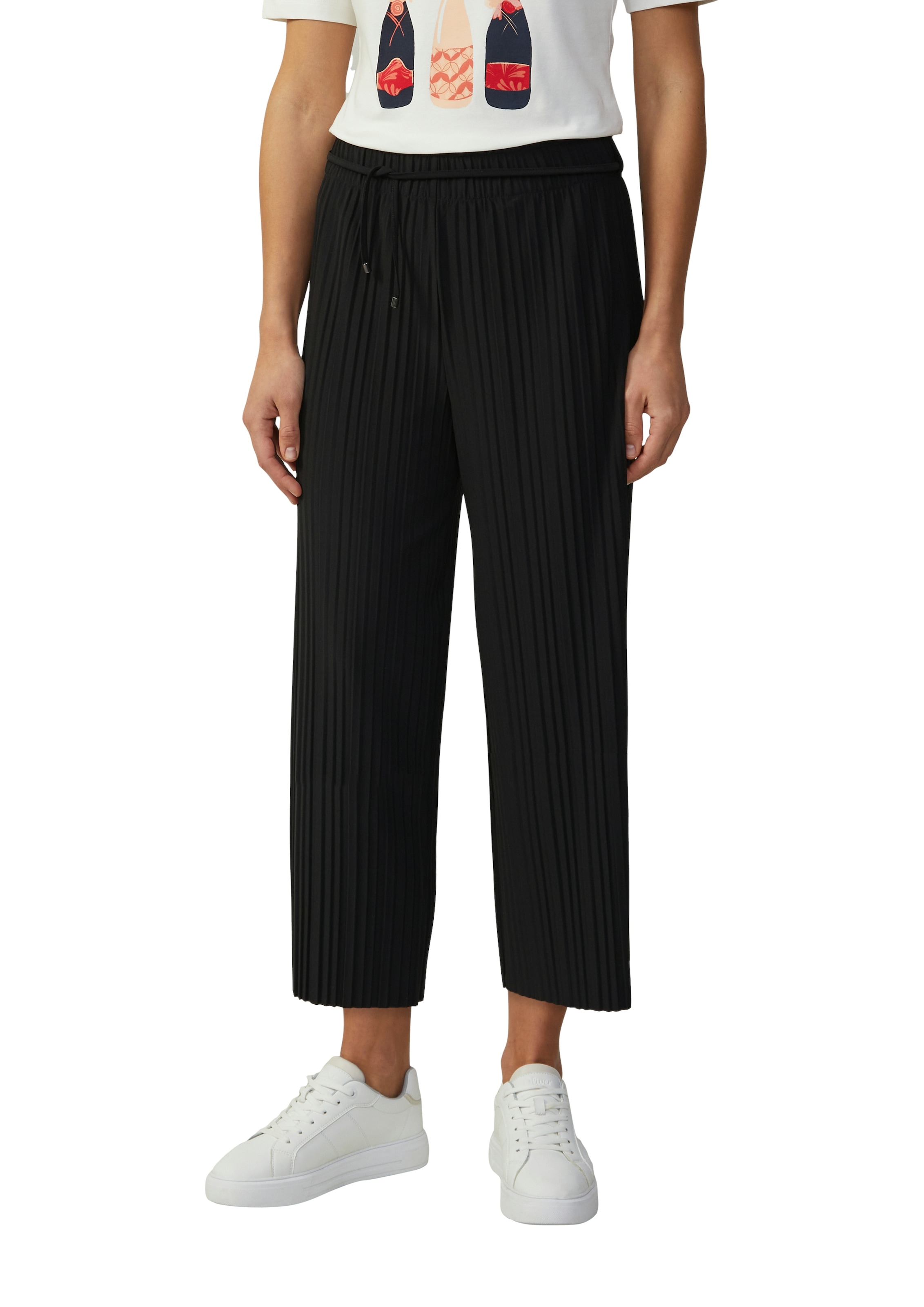 s.Oliver BLACK LABEL Stoffhose, Sommerhose mit Wide Leg günstig online kaufen