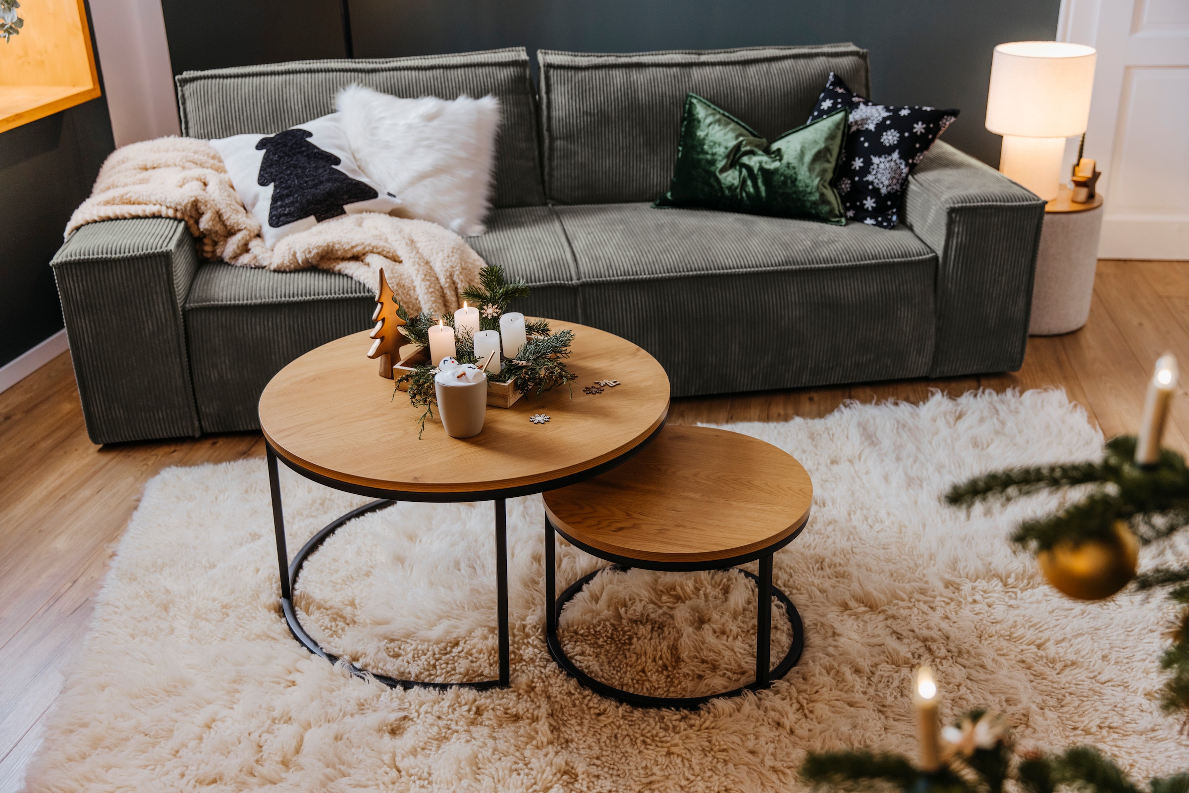 ACTONA GROUP Couchtisch "Spiro, TOPSELLER Rund, 2-teiliges Set, Moderner St günstig online kaufen