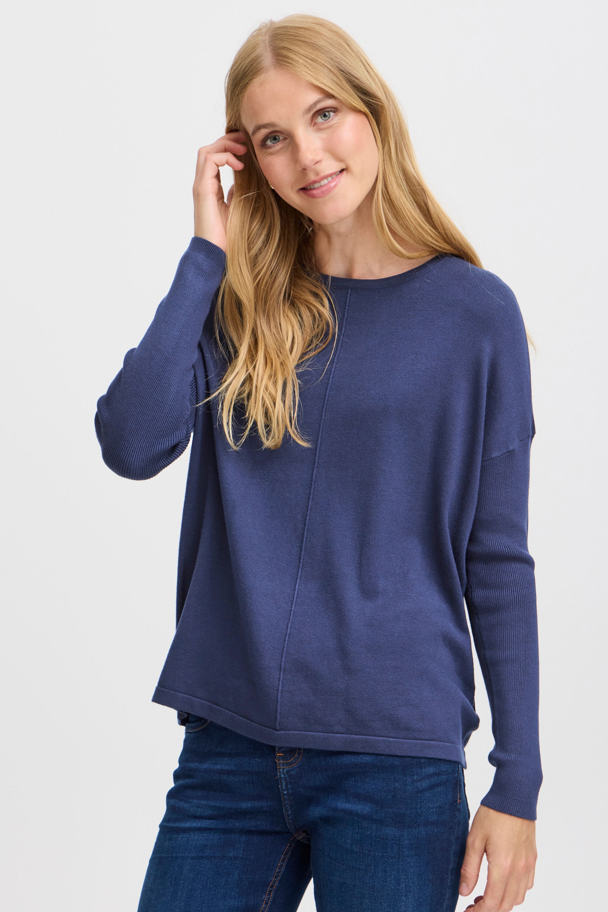 fransa Strickfleece-Pullover »Strickpullover FRLISO PU 1«