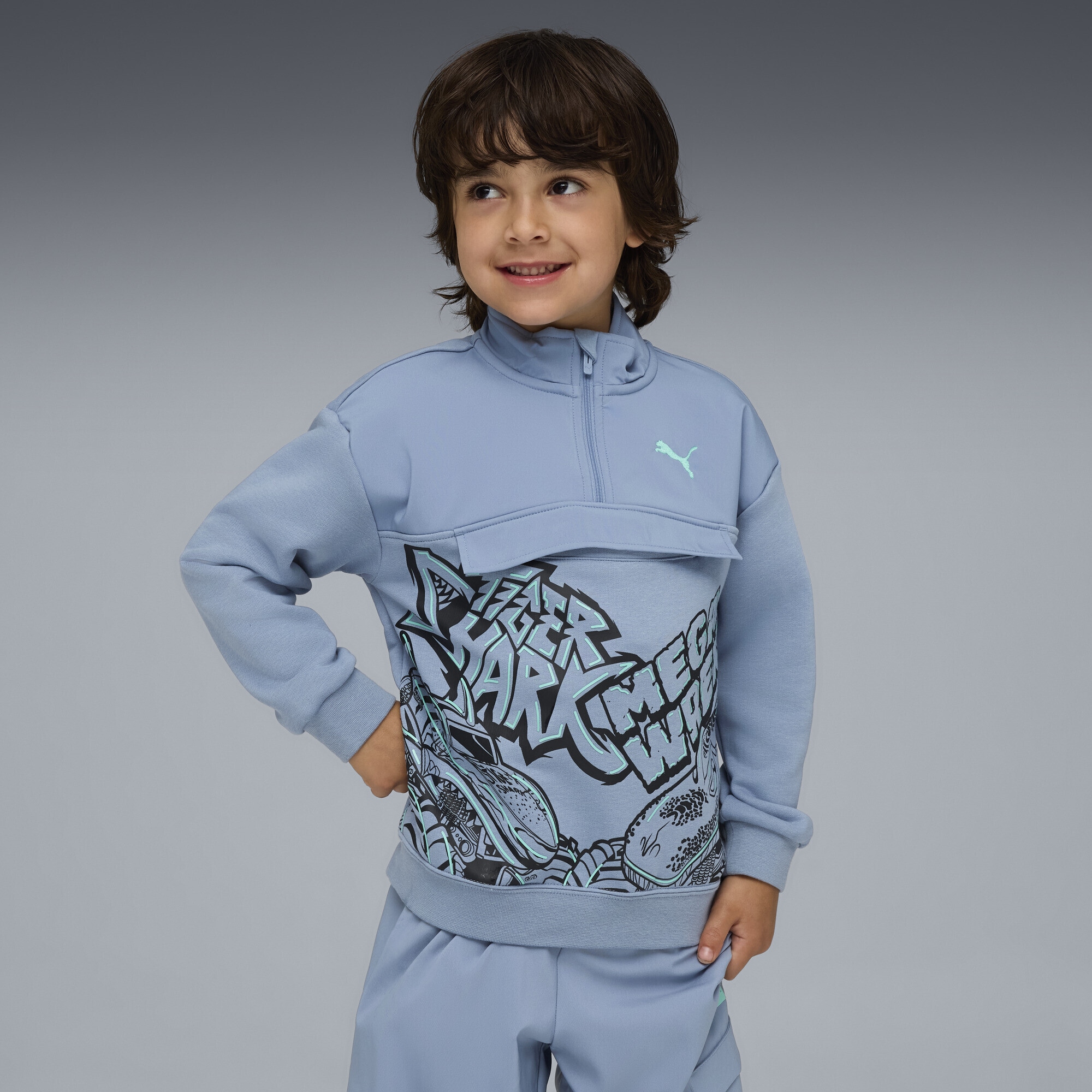 PUMA Rundhalspullover »PUMA x HOT WHEELS™ MONSTER TRUCKS Sweatshirt Jungen«