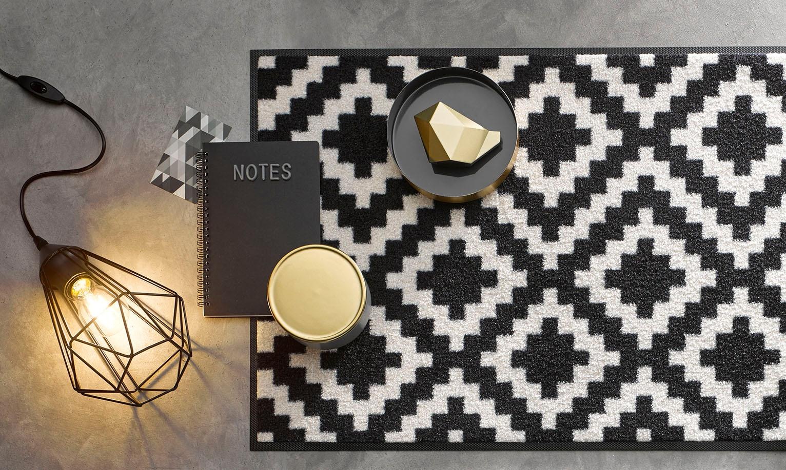 wash+dry by Kleen-Tex Teppich "Kalmar" rechteckig 7 mm Höhe rutschhemmend, günstig online kaufen